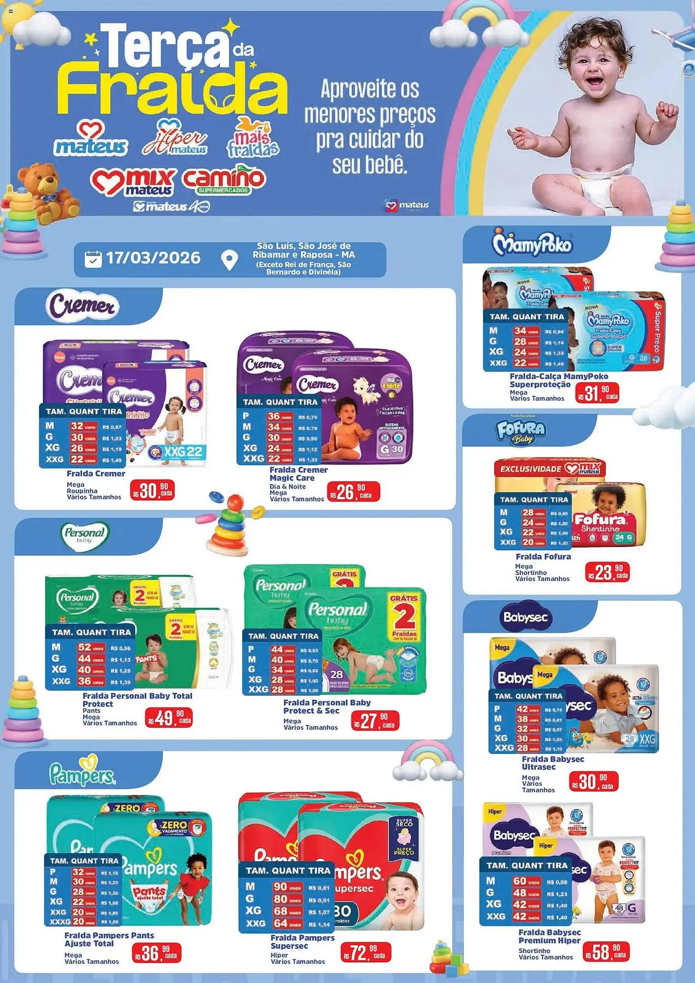 Encarte de Catálogo Supermercados Mateus 17 de março até 17 de março 2026 - Pagina 1