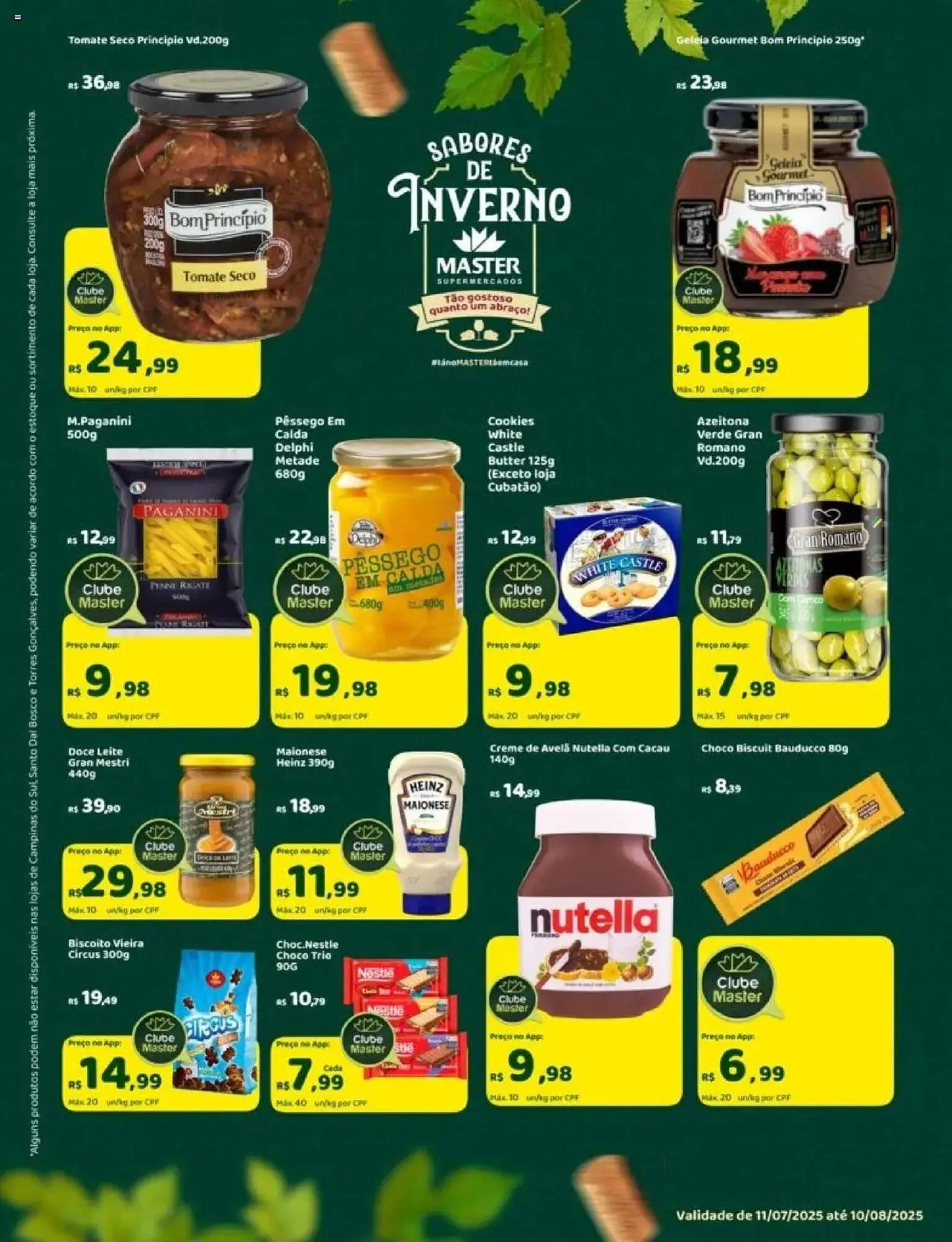 Encarte de Catálogo Master Supermercados 11 de julho até 11 de agosto 2025 - Pagina 9
