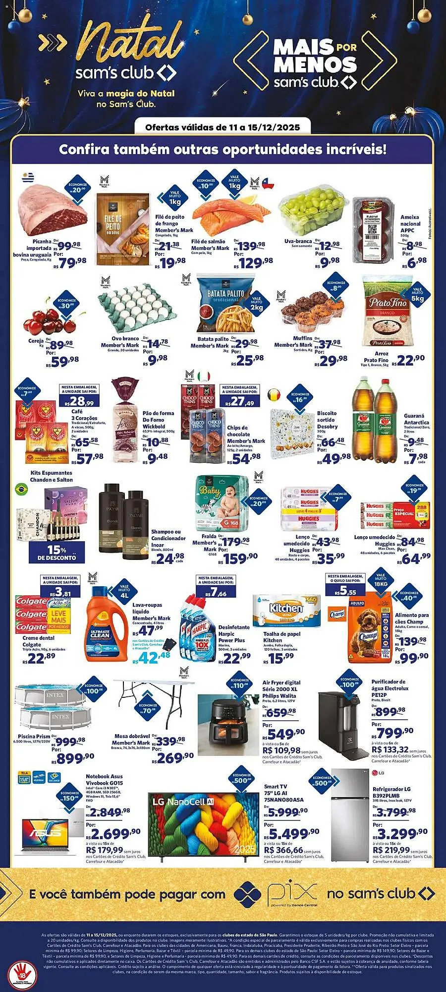 Encarte de Folheto Sam's Club 11 de dezembro até 15 de dezembro 2025 - Pagina 2