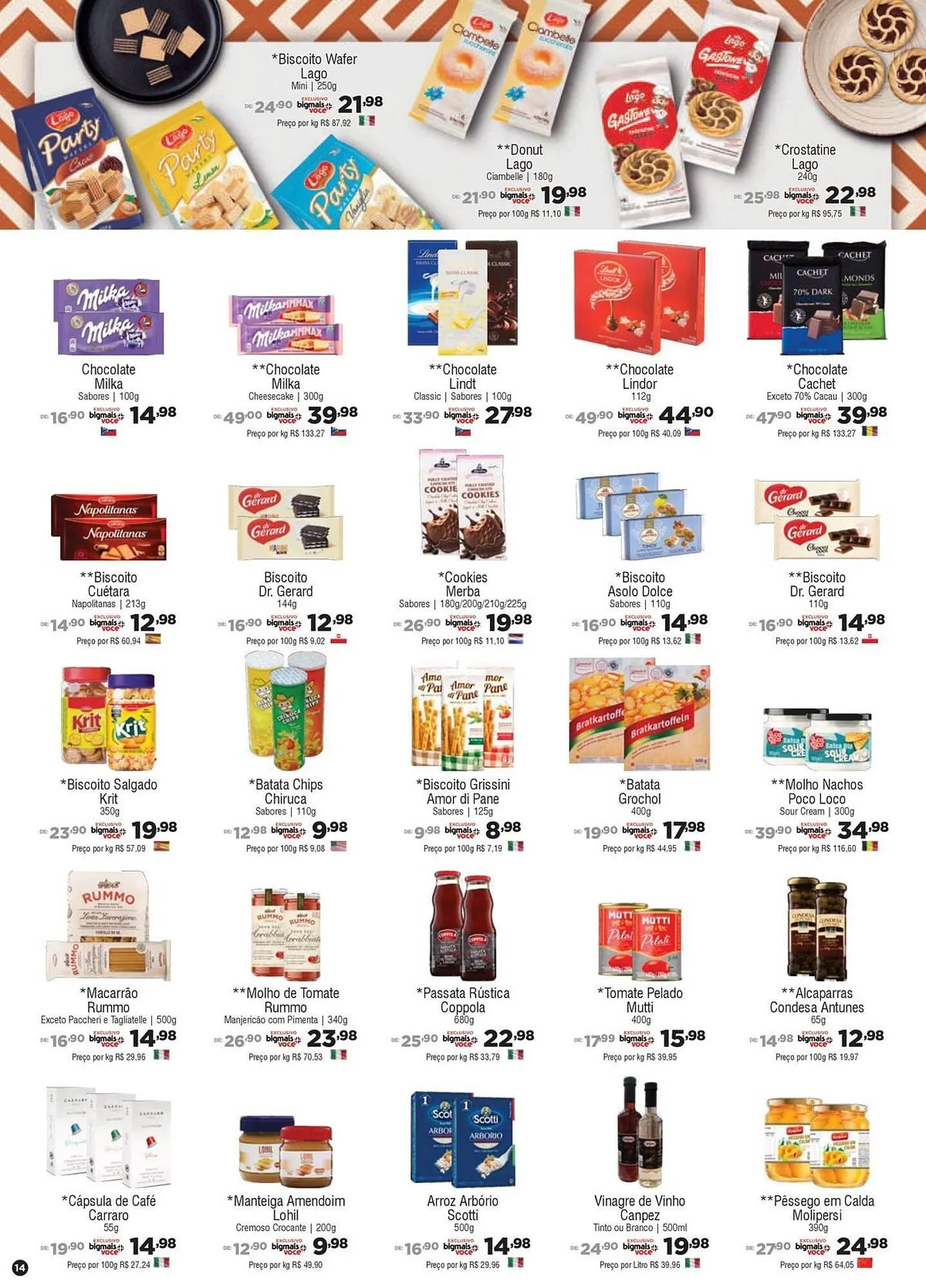 Encarte de Catálogo Big Mais Supermercados 31 de julho até 12 de agosto 2025 - Pagina 14