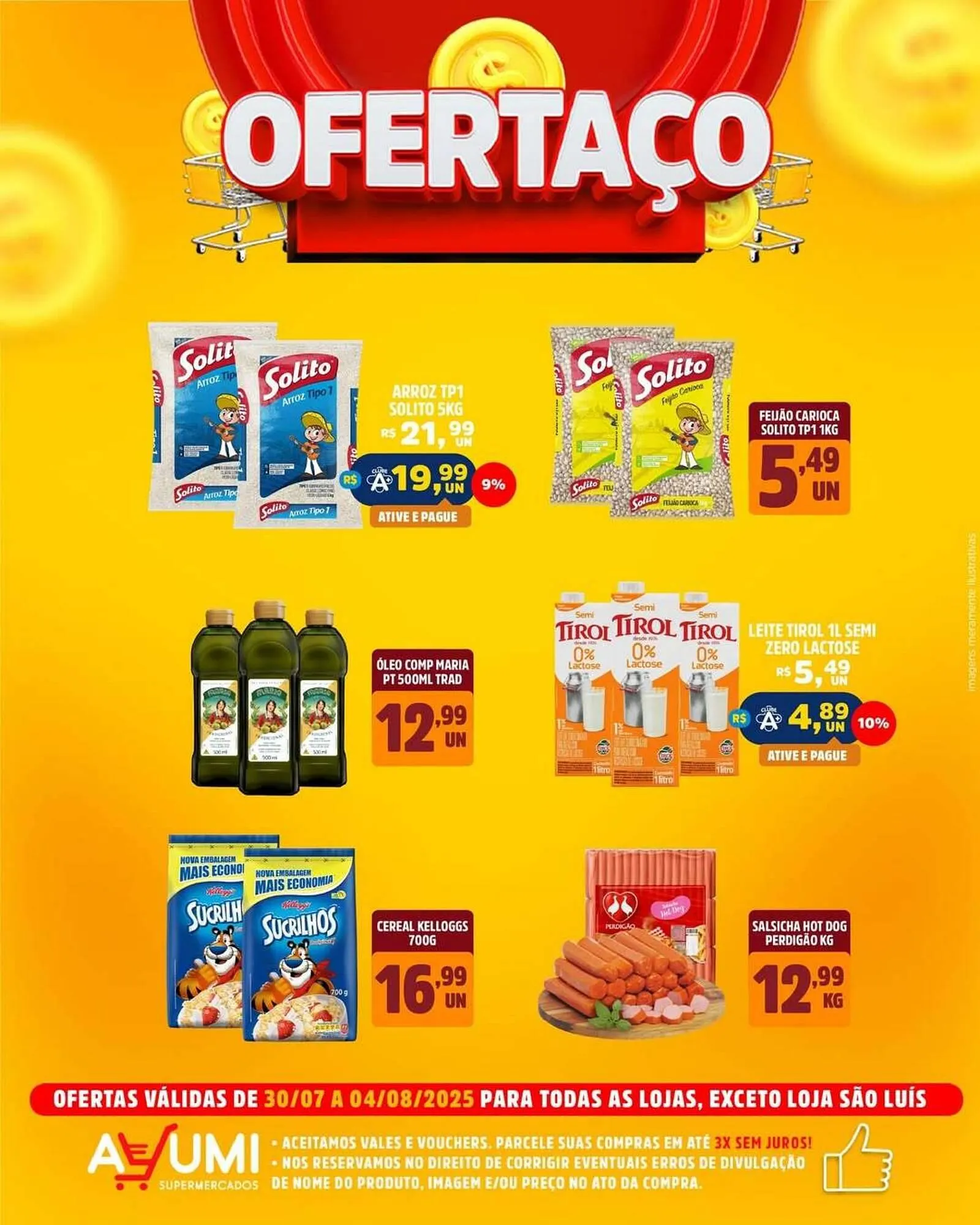 Encarte de Catálogo Ayumi Supermercados 30 de julho até 4 de agosto 2025 - Pagina 1