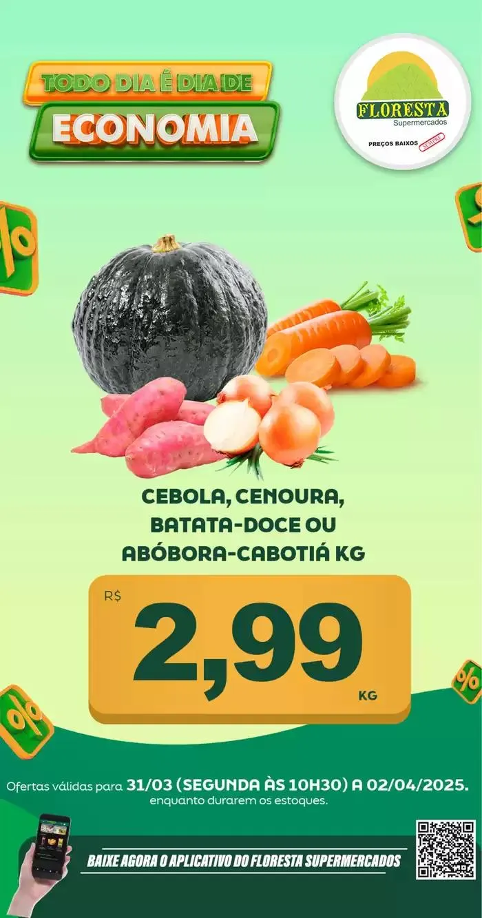 Encarte de Catálogo Floresta Supermercados 31 de março até 2 de abril 2025 - Pagina 1