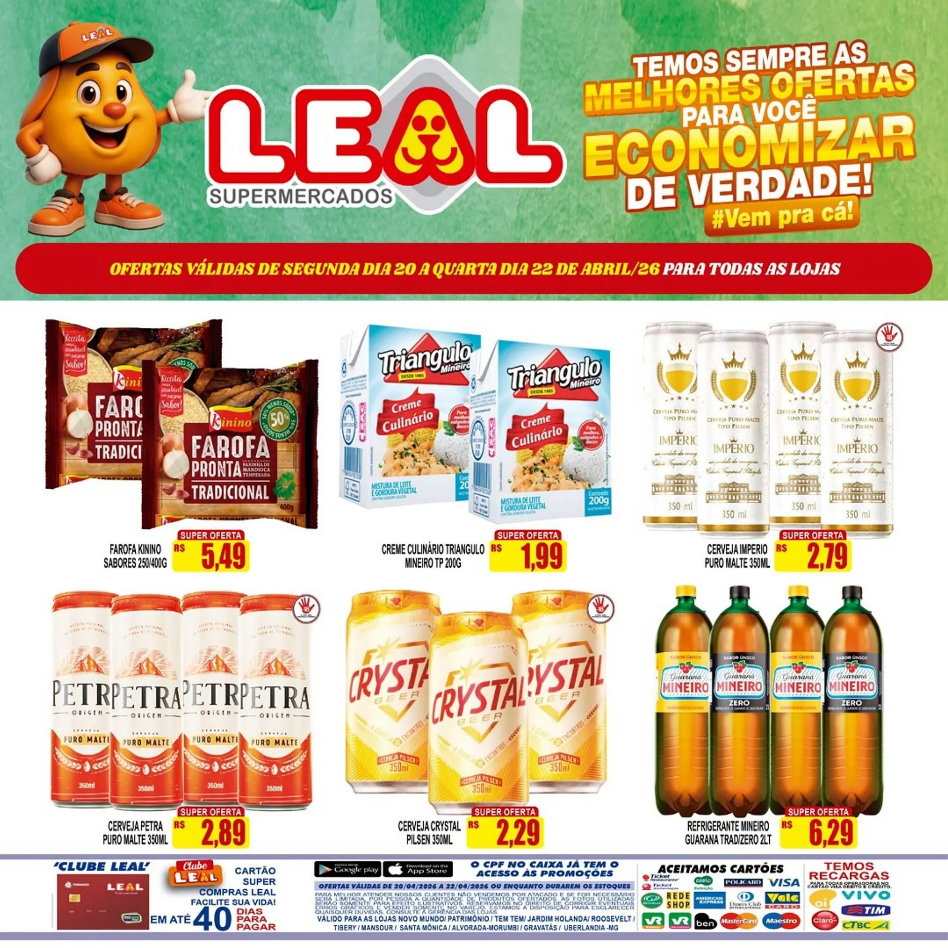 Encarte de Folheto Supermercado leal 20 de abril até 22 de abril 2026 - Pagina 2