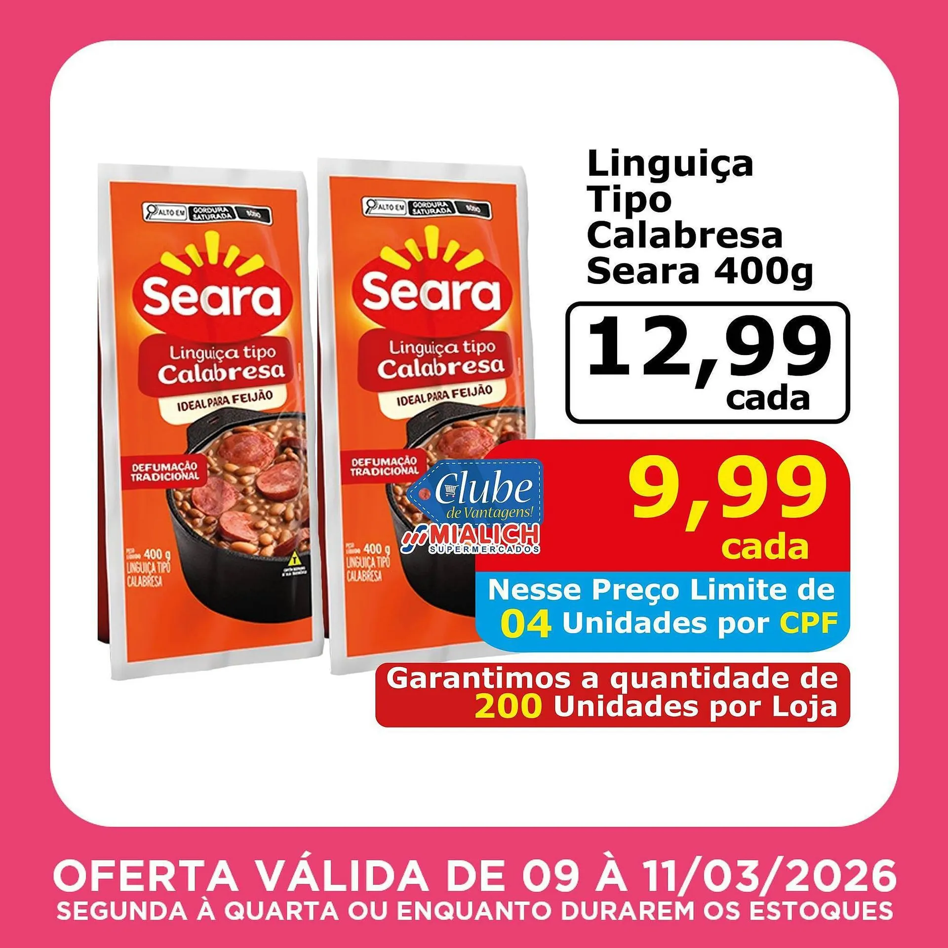 Encarte de Catálogo Mialich Supermercados 9 de março até 9 de março 2026 - Pagina 4