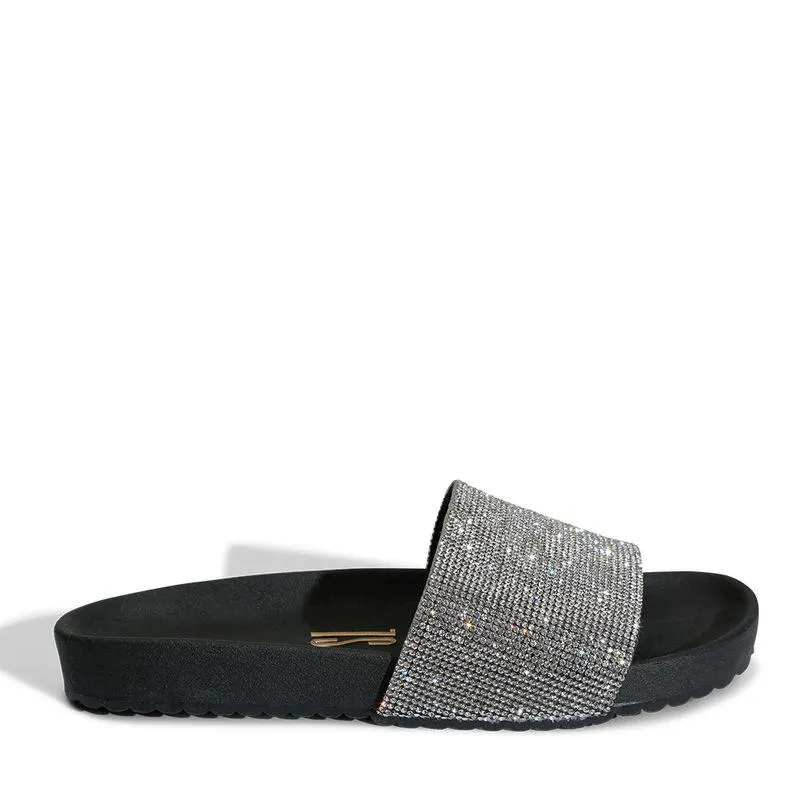 Slide Preta Strass