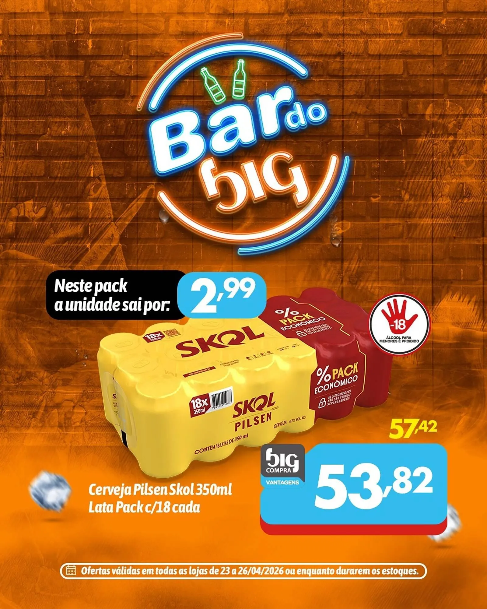 Encarte de Catálogo Supermercados Big Compra 23 de abril até 26 de abril 2026 - Pagina 3