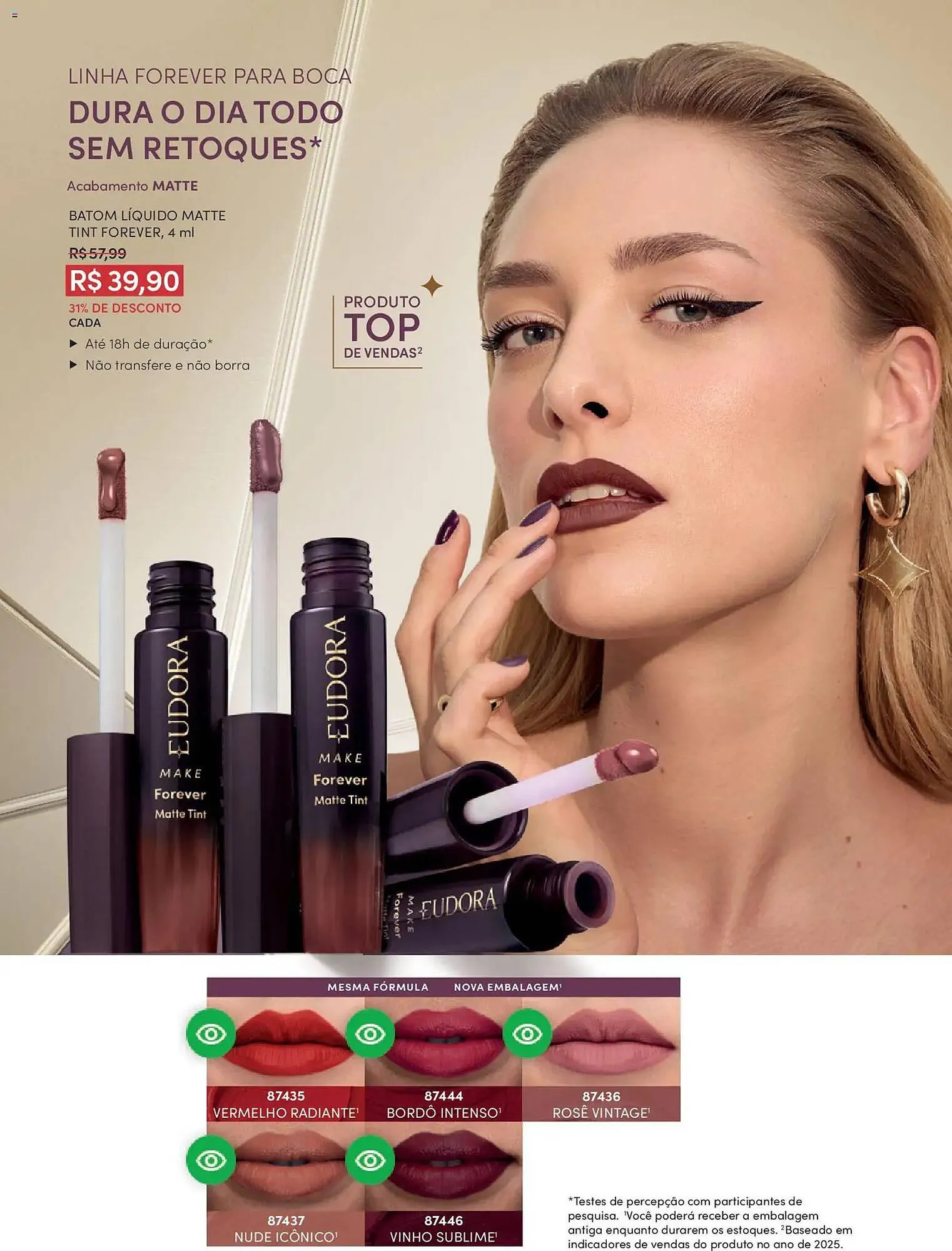 Encarte de Catálogo Eudora 19 de fevereiro até 19 de março 2026 - Pagina 54