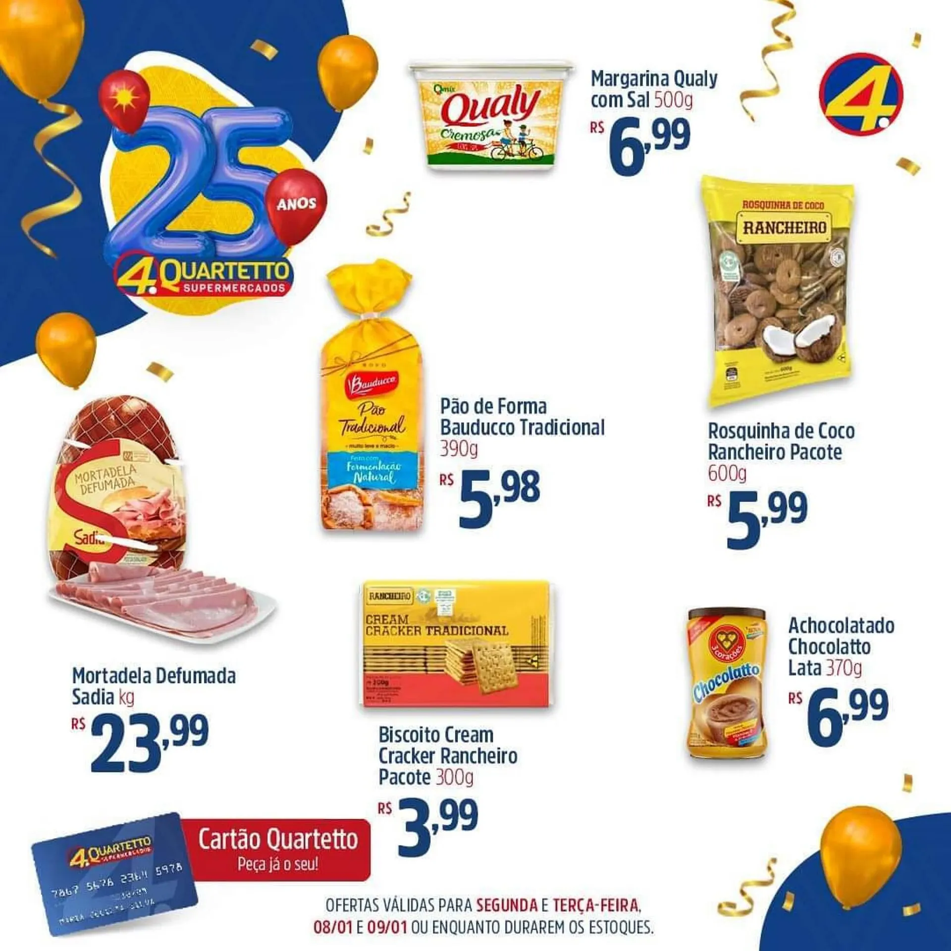 Encarte de Catálogo Quartetto Supermercados 8 de dezembro até 9 de dezembro 2024 - Pagina 1