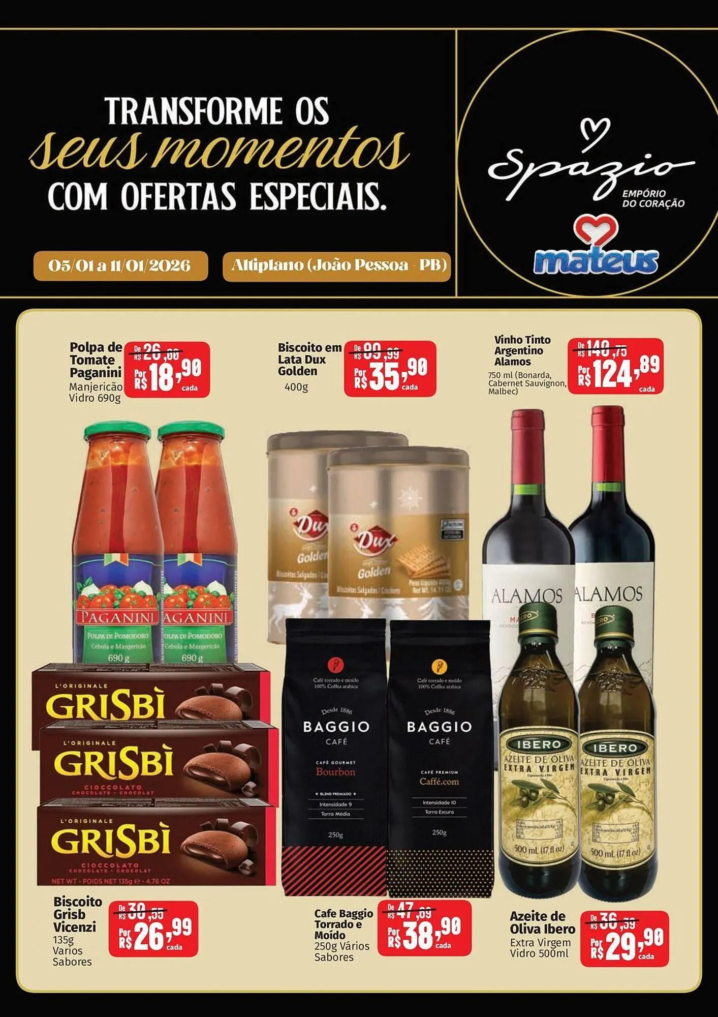 Encarte de Catálogo Supermercados Mateus 5 de janeiro até 11 de janeiro 2026 - Pagina 1