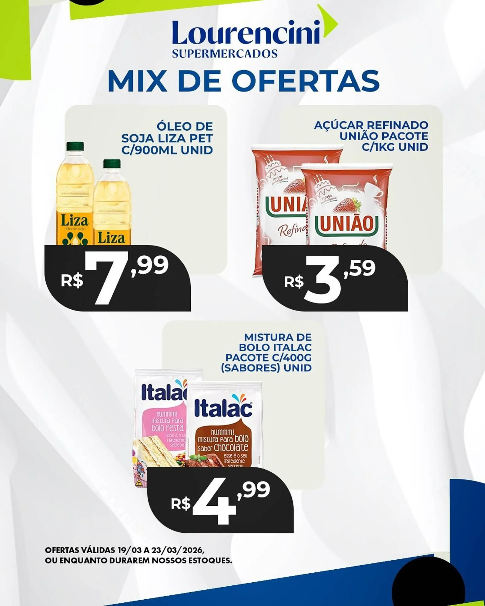 Encarte de Catálogo Lourencini Supermercados 19 de março até 23 de março 2026 - Pagina 1
