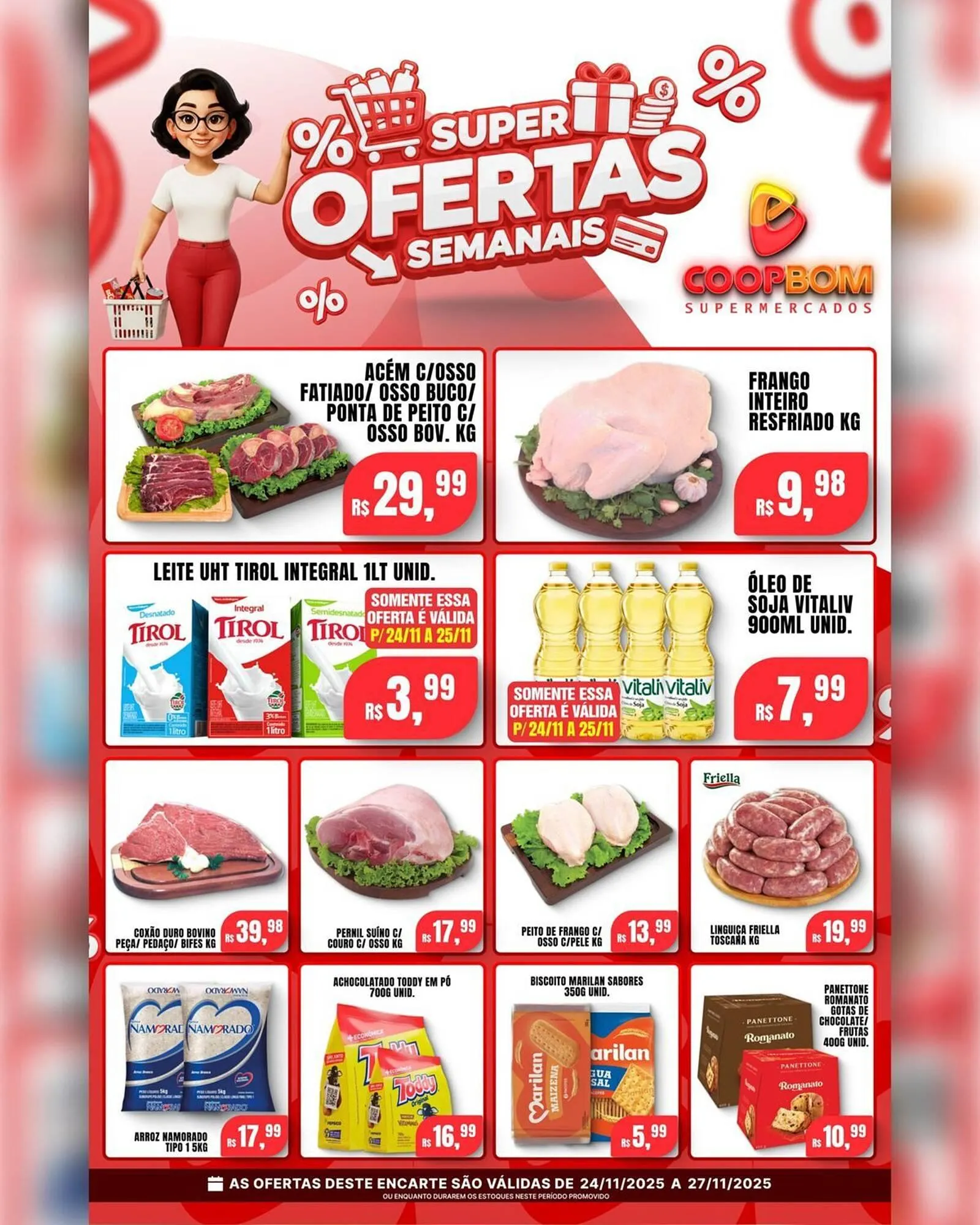 Encarte de Tabloide CoopBom 25 de novembro até 27 de novembro 2025 - Pagina 1