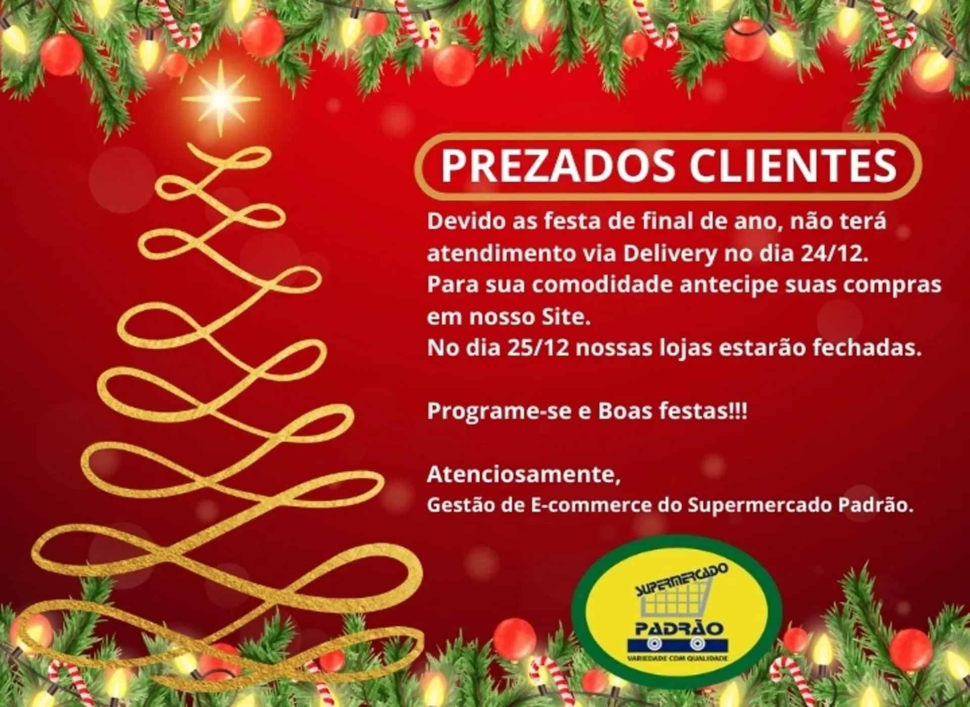 Encarte de Folheto Supermercado Padrão 20 de dezembro até 25 de dezembro 2025 - Pagina 1