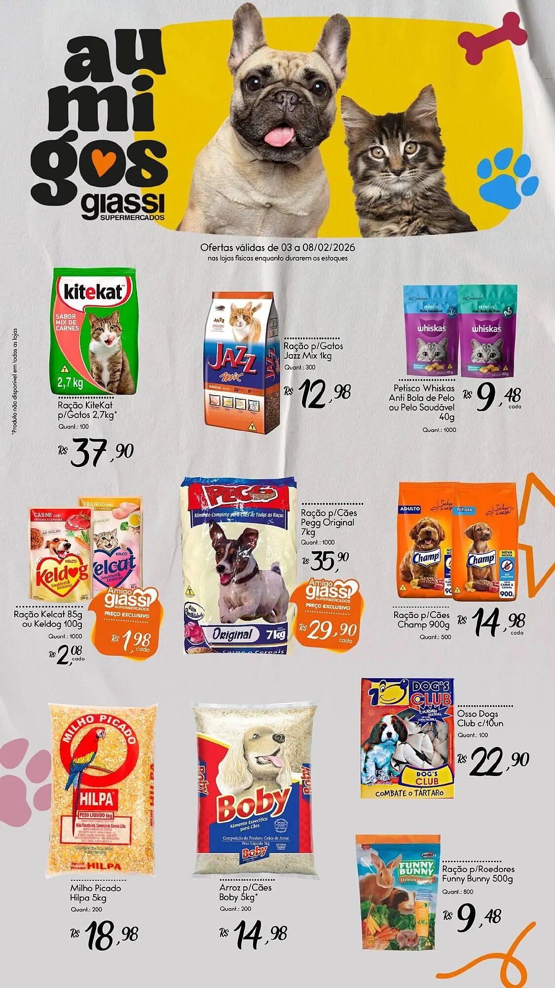 Encarte de Encarte Giassi Supermercados 4 de fevereiro até 8 de fevereiro 2026 - Pagina 1