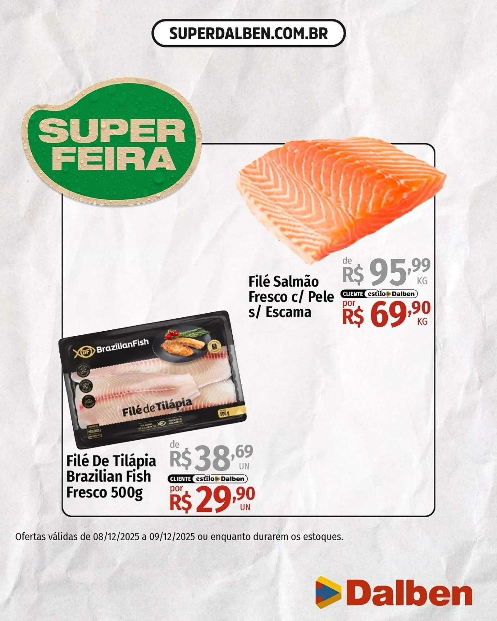 Encarte de Catálogo Supermercado Dalben 8 de dezembro até 9 de dezembro 2025 - Pagina 1