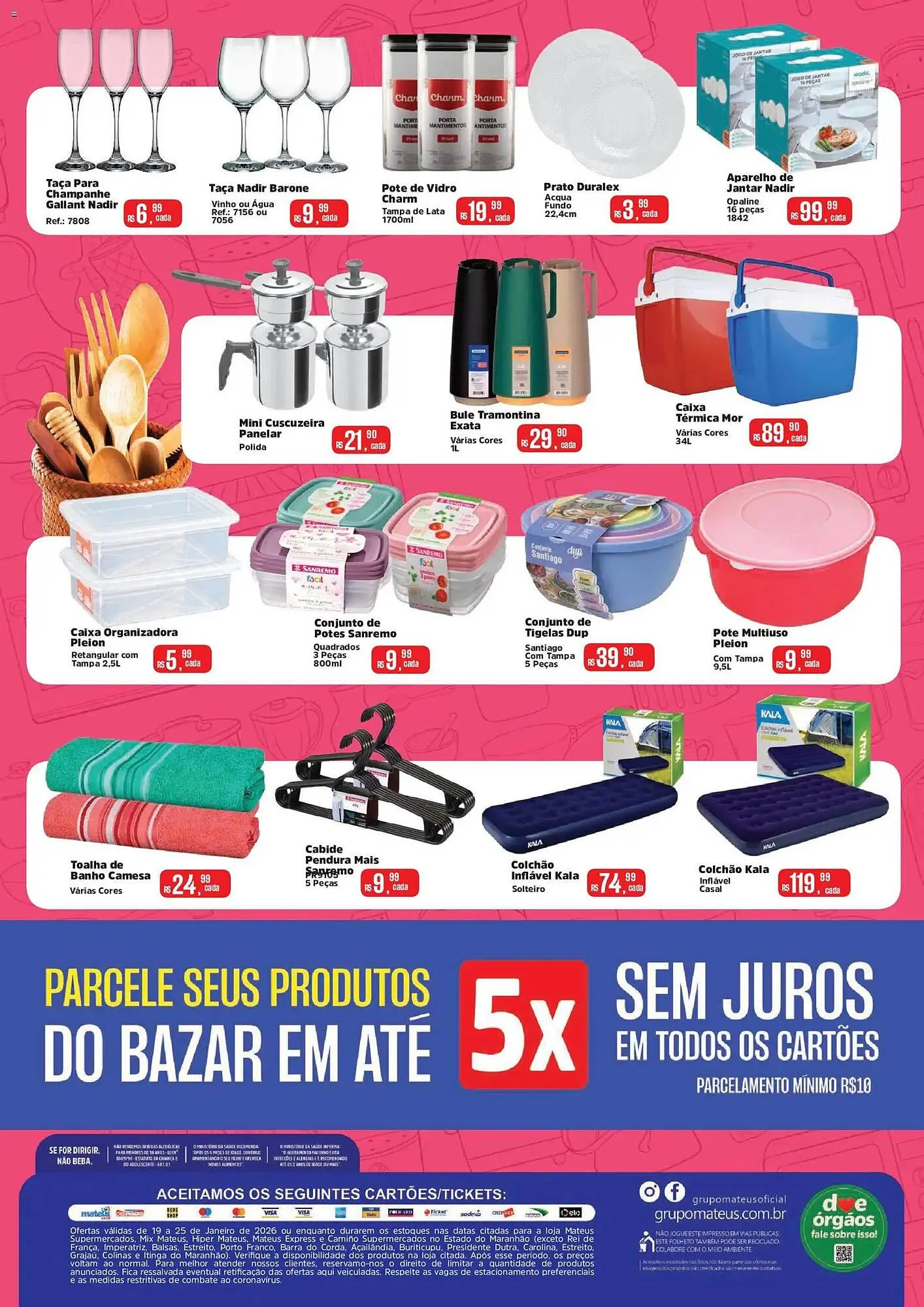 Encarte de Catálogo Supermercados Mateus 19 de janeiro até 25 de janeiro 2026 - Pagina 2