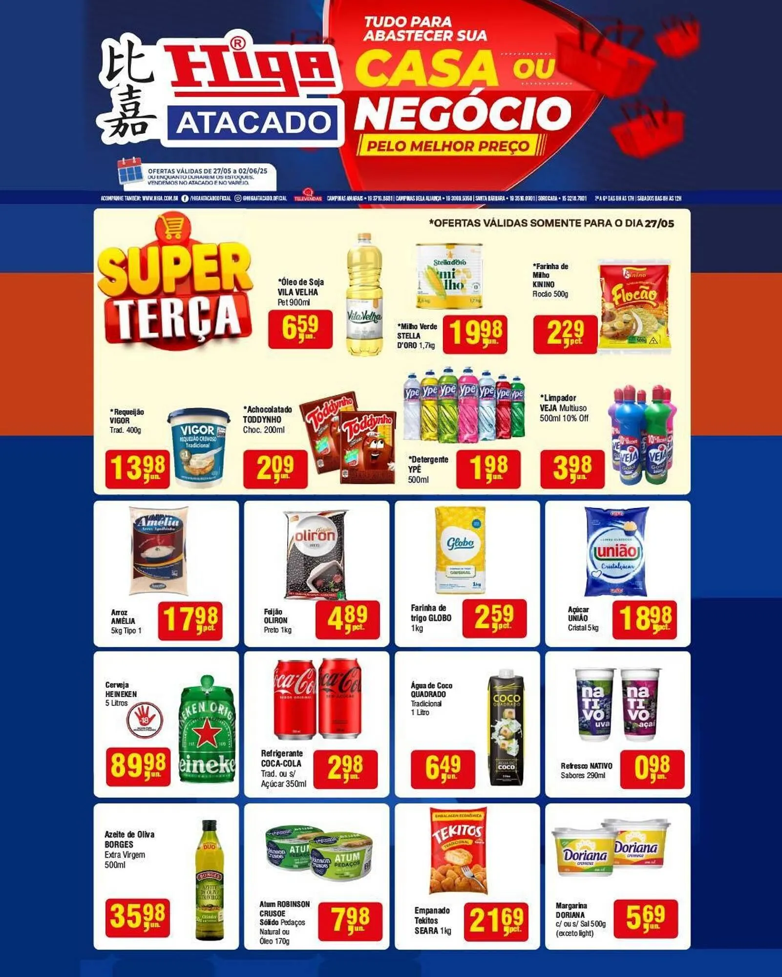 Encarte de Catálogo Higa Atacado 27 de maio até 2 de junho 2025 - Pagina 1
