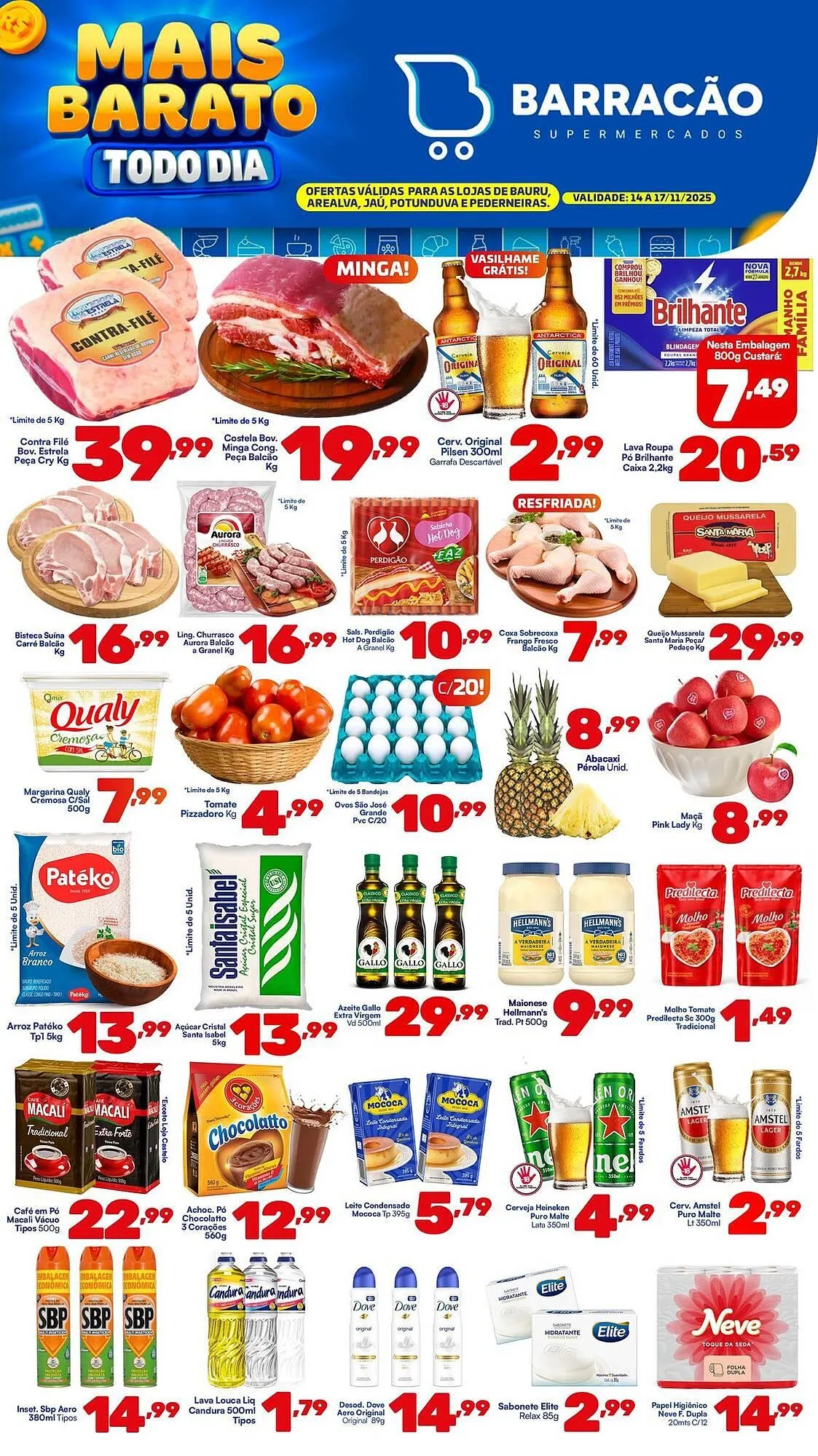 Encarte de Catálogo Barracão Supermercado 14 de novembro até 17 de novembro 2025 - Pagina 1