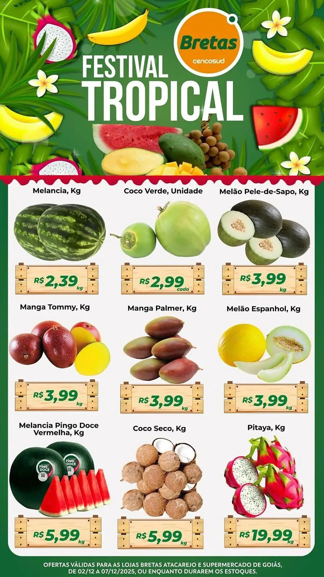 Encarte de Catálogo Supermercados Bretas 2 de dezembro até 7 de dezembro 2025 - Pagina 1