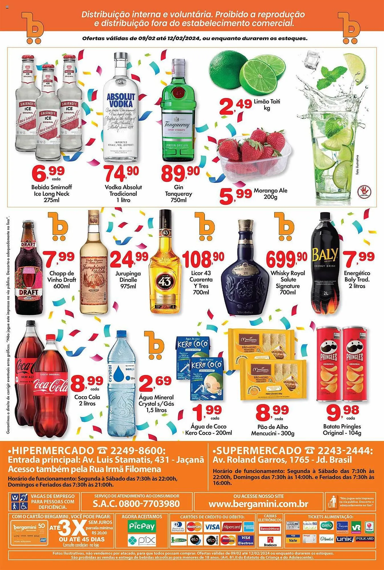 Encarte de Catálogo Supermercado Bergamini 9 de fevereiro até 12 de fevereiro 2024 - Pagina 2