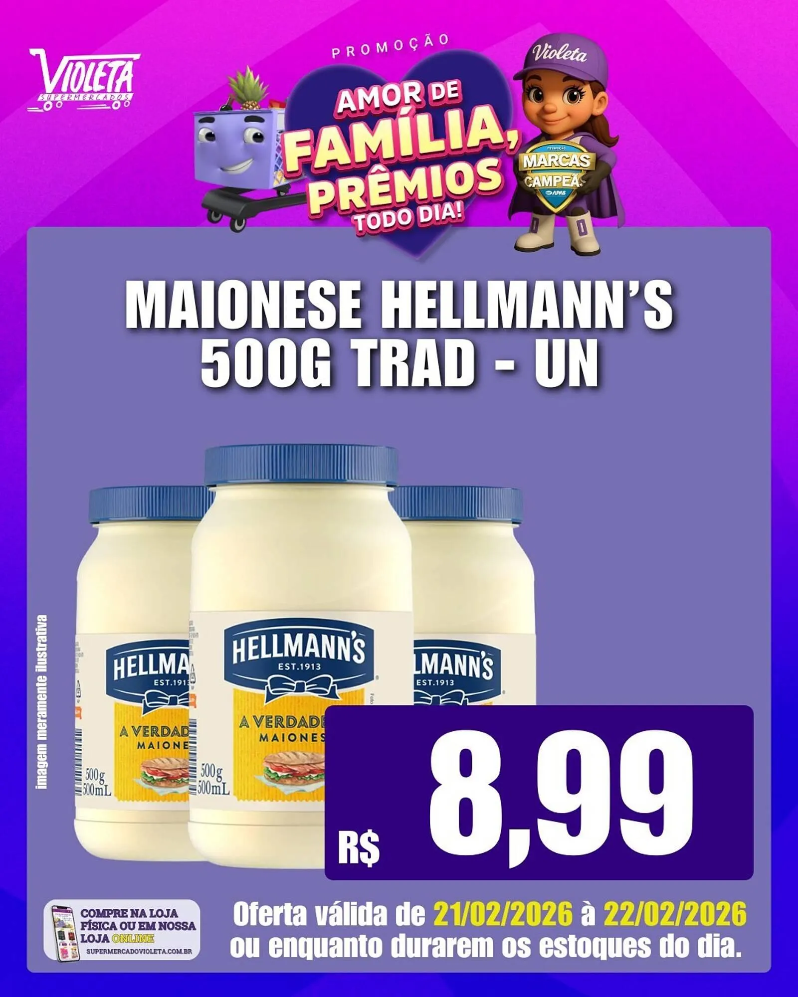 Encarte de Catálogo Violeta Supermercados 21 de fevereiro até 22 de fevereiro 2026 - Pagina 2
