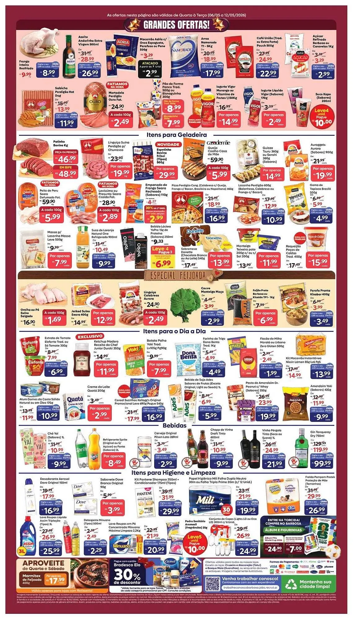 Encarte de Tabloide Barbosa Supermercados 6 de maio até 12 de maio 2026 - Pagina 2