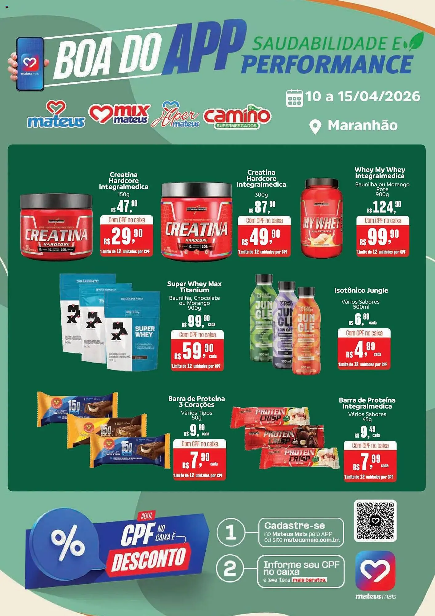 Encarte de Catálogo Supermercados Mateus 10 de abril até 15 de abril 2026 - Pagina 1