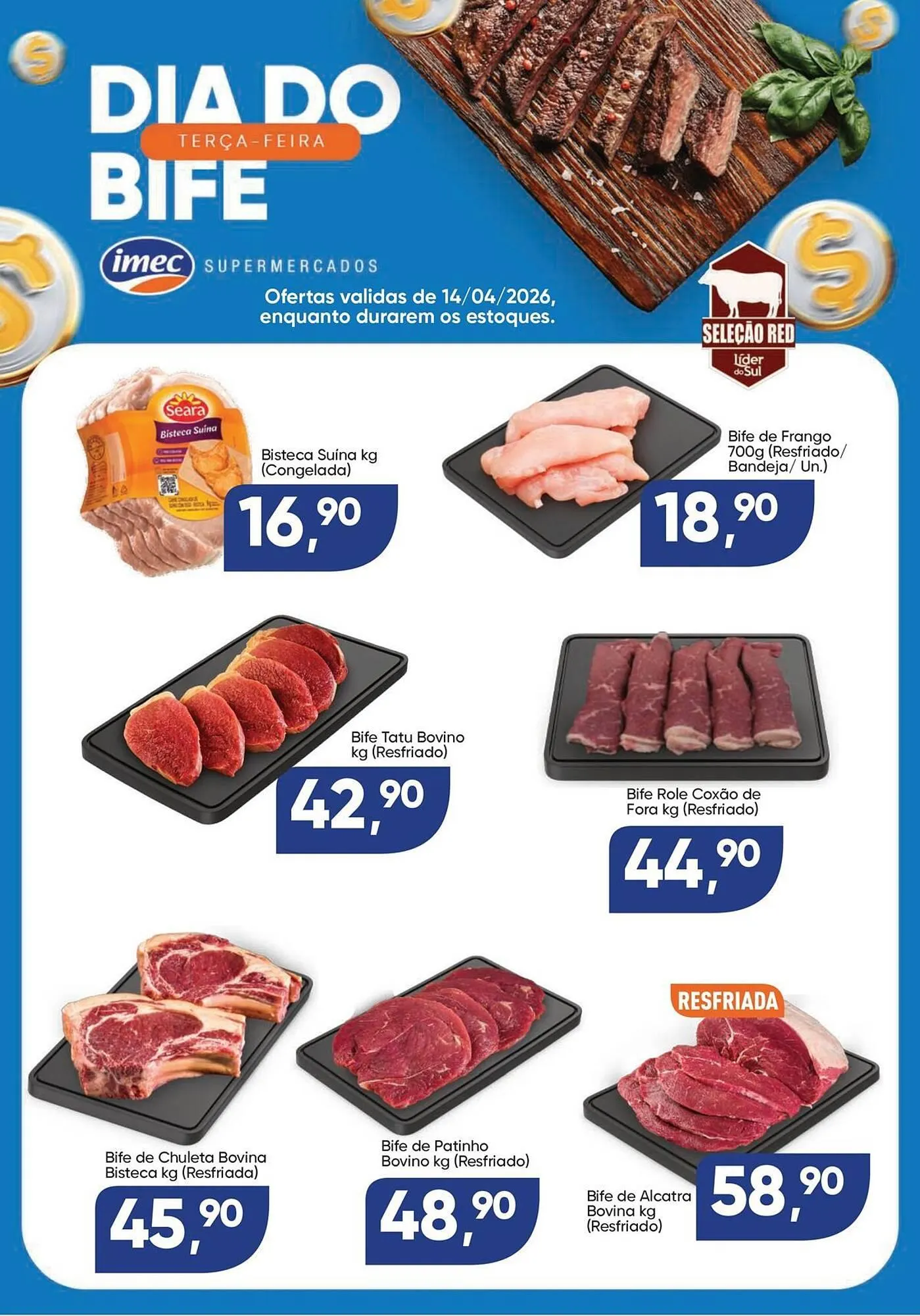 Encarte de Catálogo Imec Supermercados 14 de abril até 14 de abril 2026 - Pagina 1