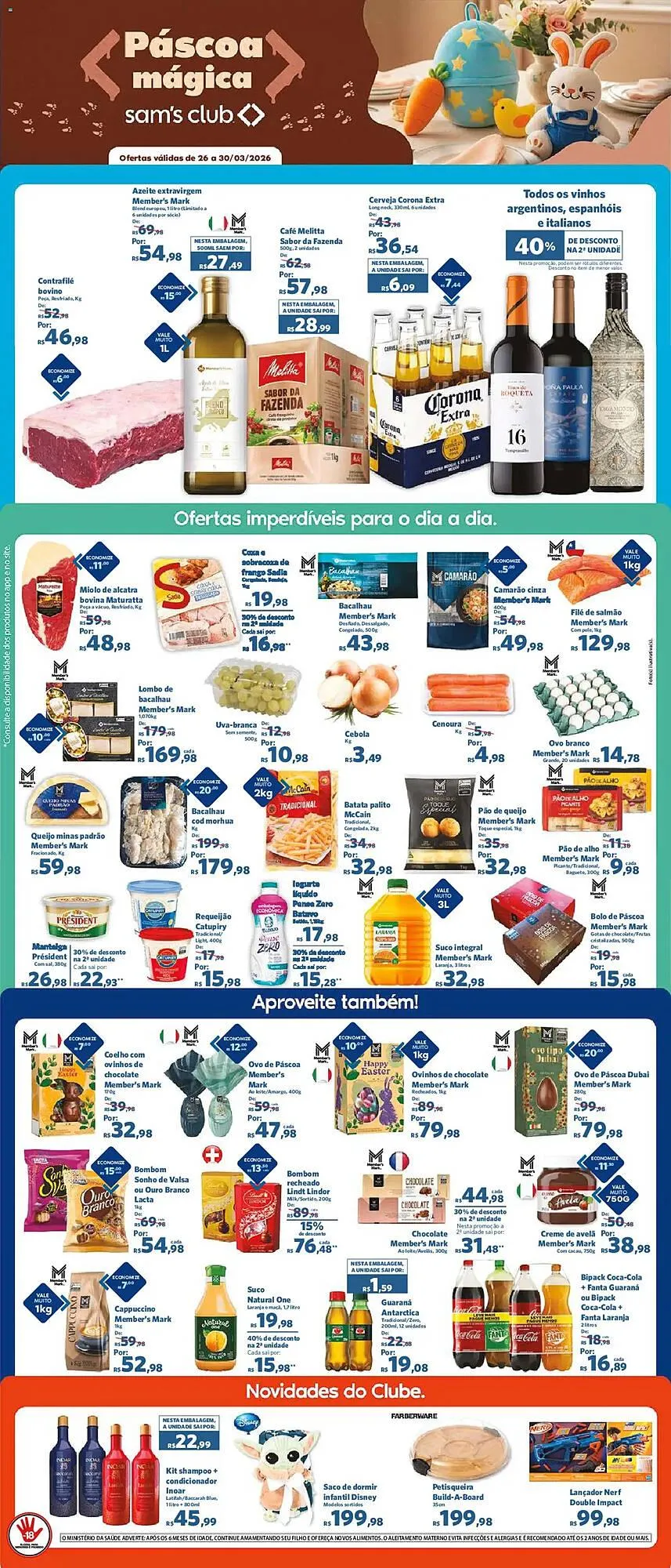 Encarte de Folheto Sam's Club 26 de março até 30 de março 2026 - Pagina 1