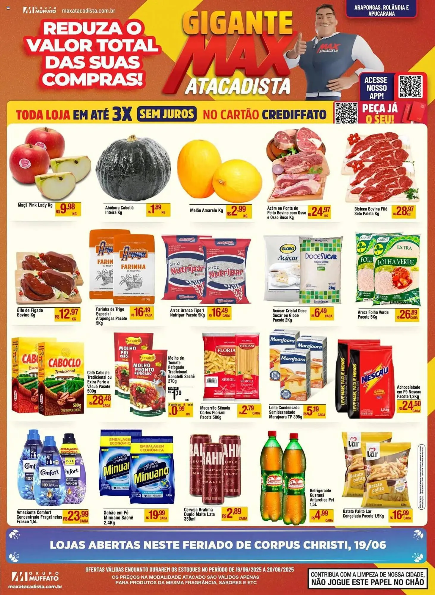 Encarte de Catálogo Max Atacadista 16 de junho até 23 de junho 2025 - Pagina 1