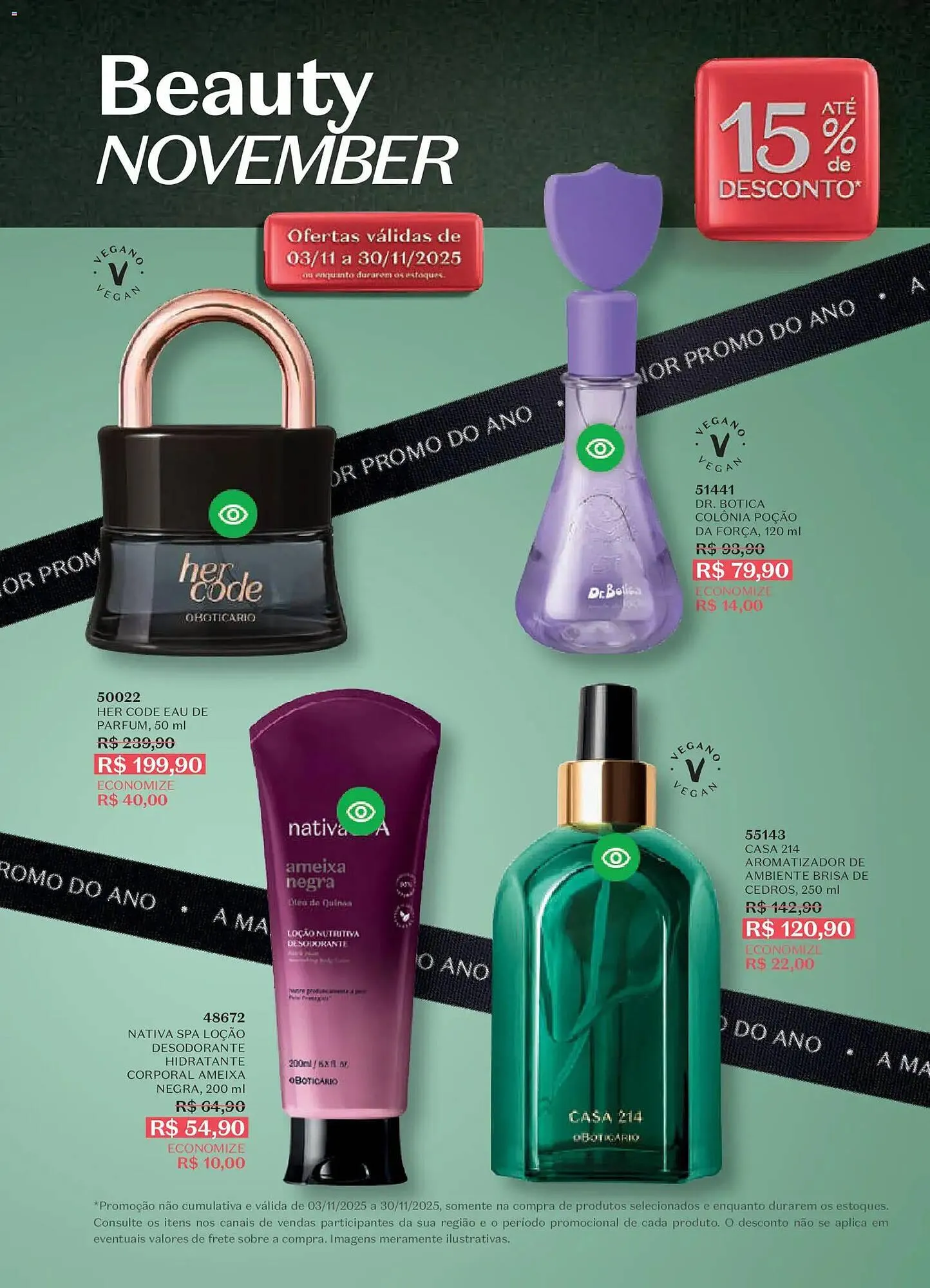 Encarte de Catálogo O Boticário 3 de novembro até 30 de novembro 2025 - Pagina 205