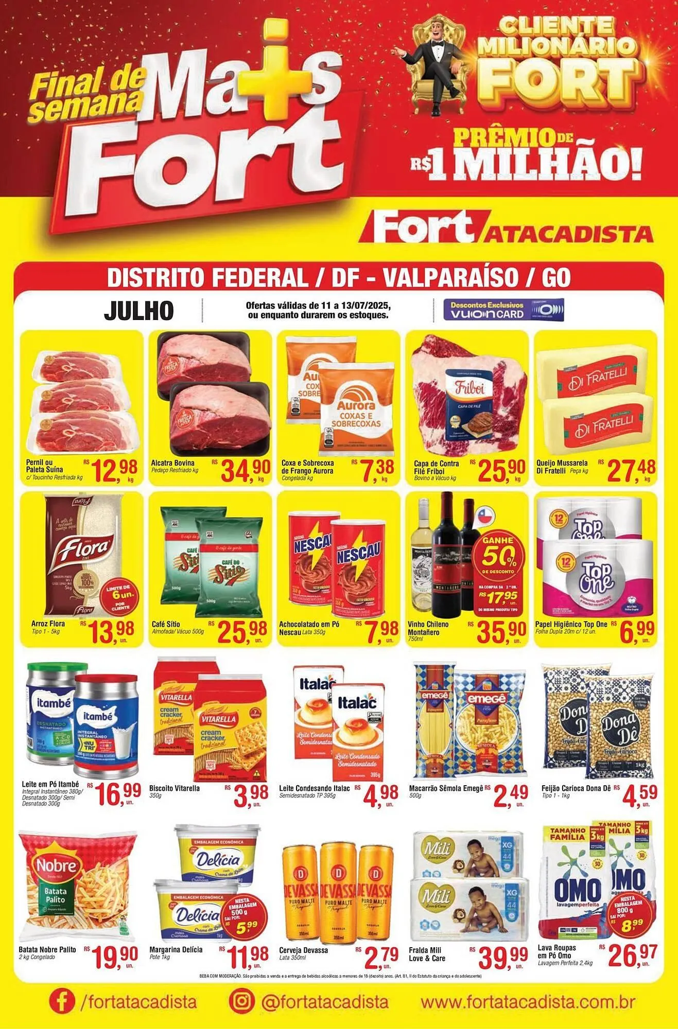 Encarte de Catálogo Fort Atacadista 11 de julho até 13 de julho 2025 - Pagina 1