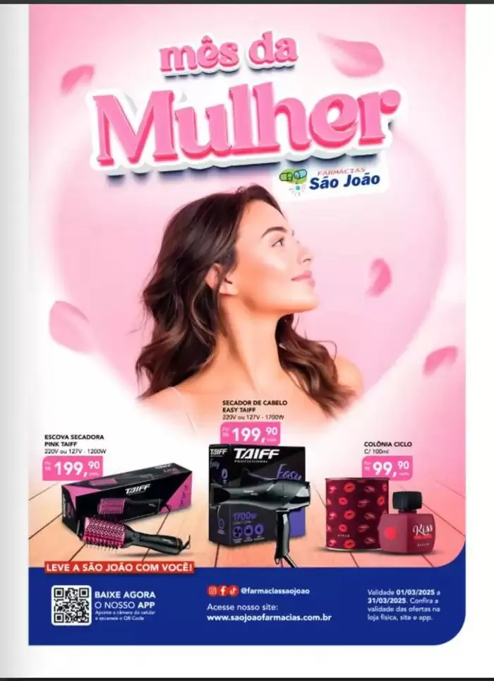 Encarte de Farmácia São João Marco 2025! 4 de março até 31 de março 2025 - Pagina 1