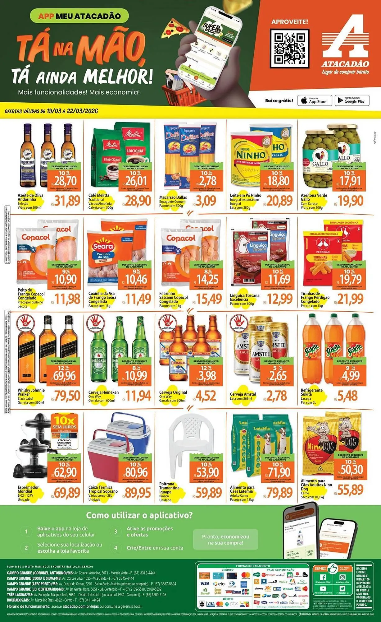 Encarte de Folheto Atacadão 19 de março até 22 de março 2026 - Pagina 1