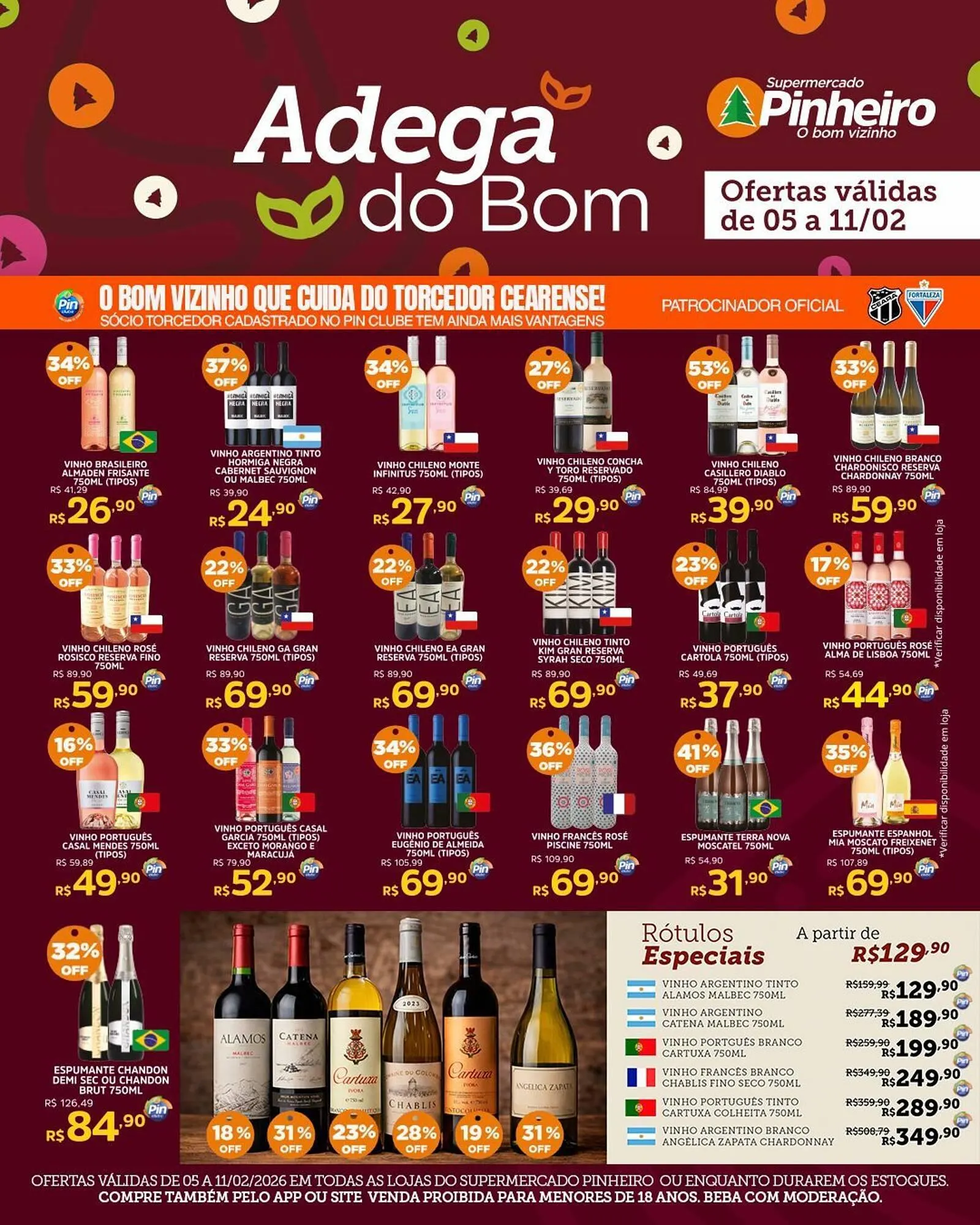 Encarte de Encarte Pinheiro Supermercado 5 de fevereiro até 11 de fevereiro 2026 - Pagina 2