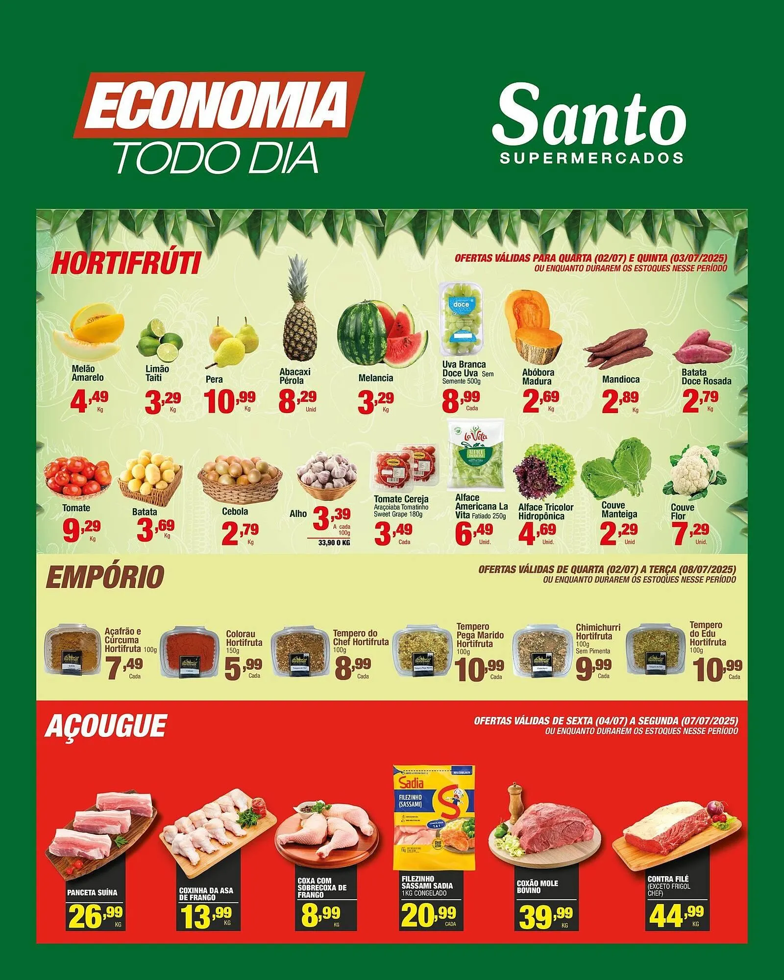 Encarte de Catálogo Santo Supermercados 2 de julho até 7 de julho 2025 - Pagina 4