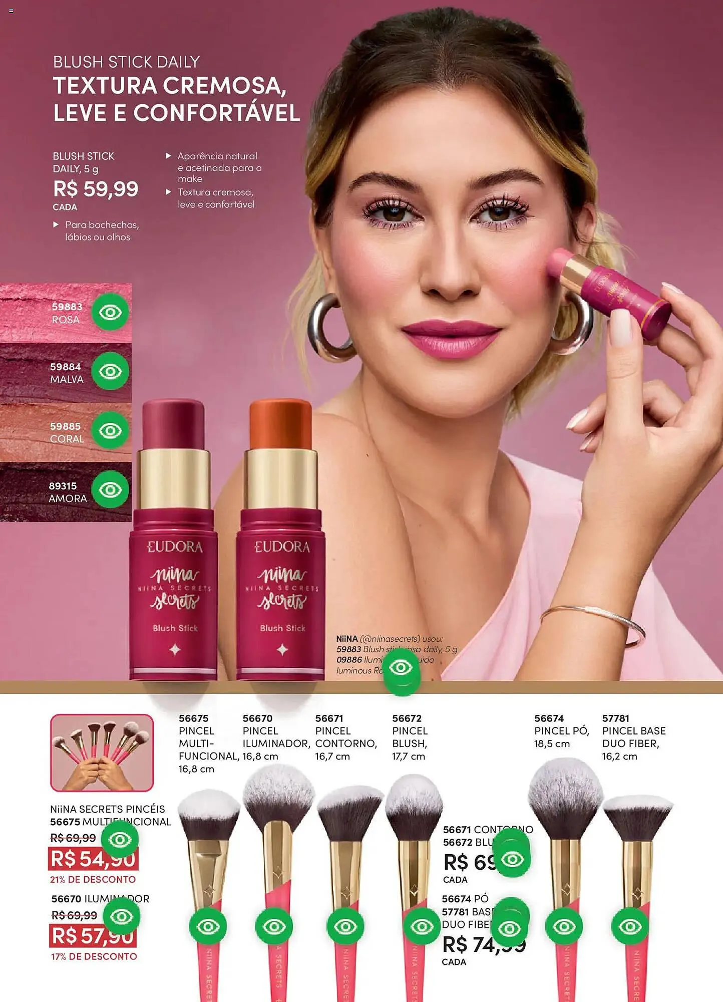 Encarte de Catálogo Eudora 19 de fevereiro até 19 de março 2026 - Pagina 66