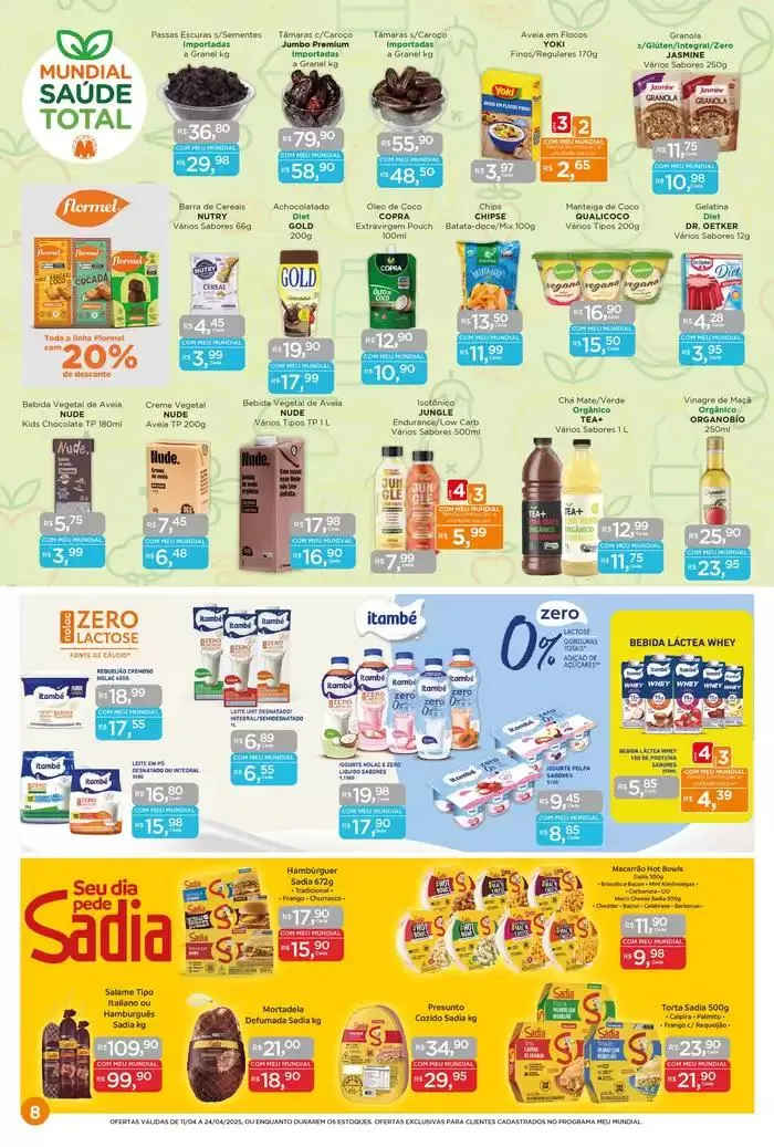 Encarte de Ofertas Supermercados Mundial 11 de abril até 24 de abril 2025 - Pagina 8