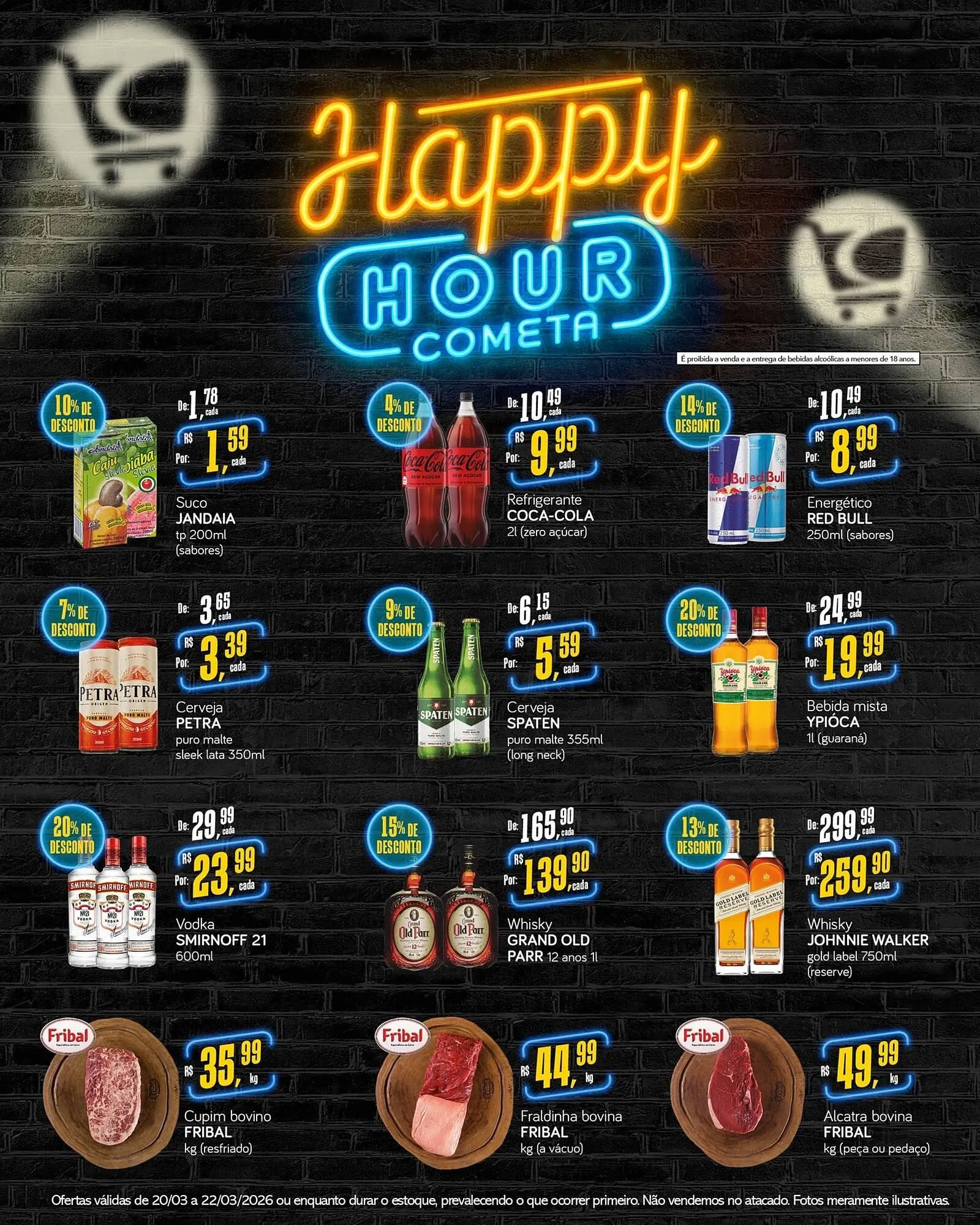 Encarte de Encarte Cometa Supermercados 19 de março até 22 de março 2026 - Pagina 1