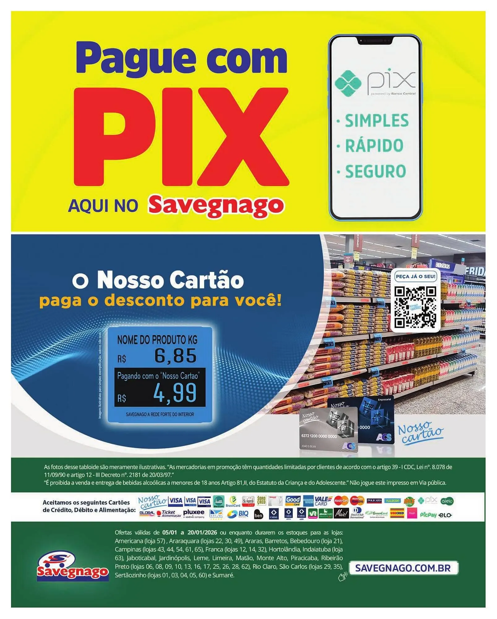 Encarte de Catálogo Supermercados Savegnago 8 de janeiro até 20 de janeiro 2026 - Pagina 16