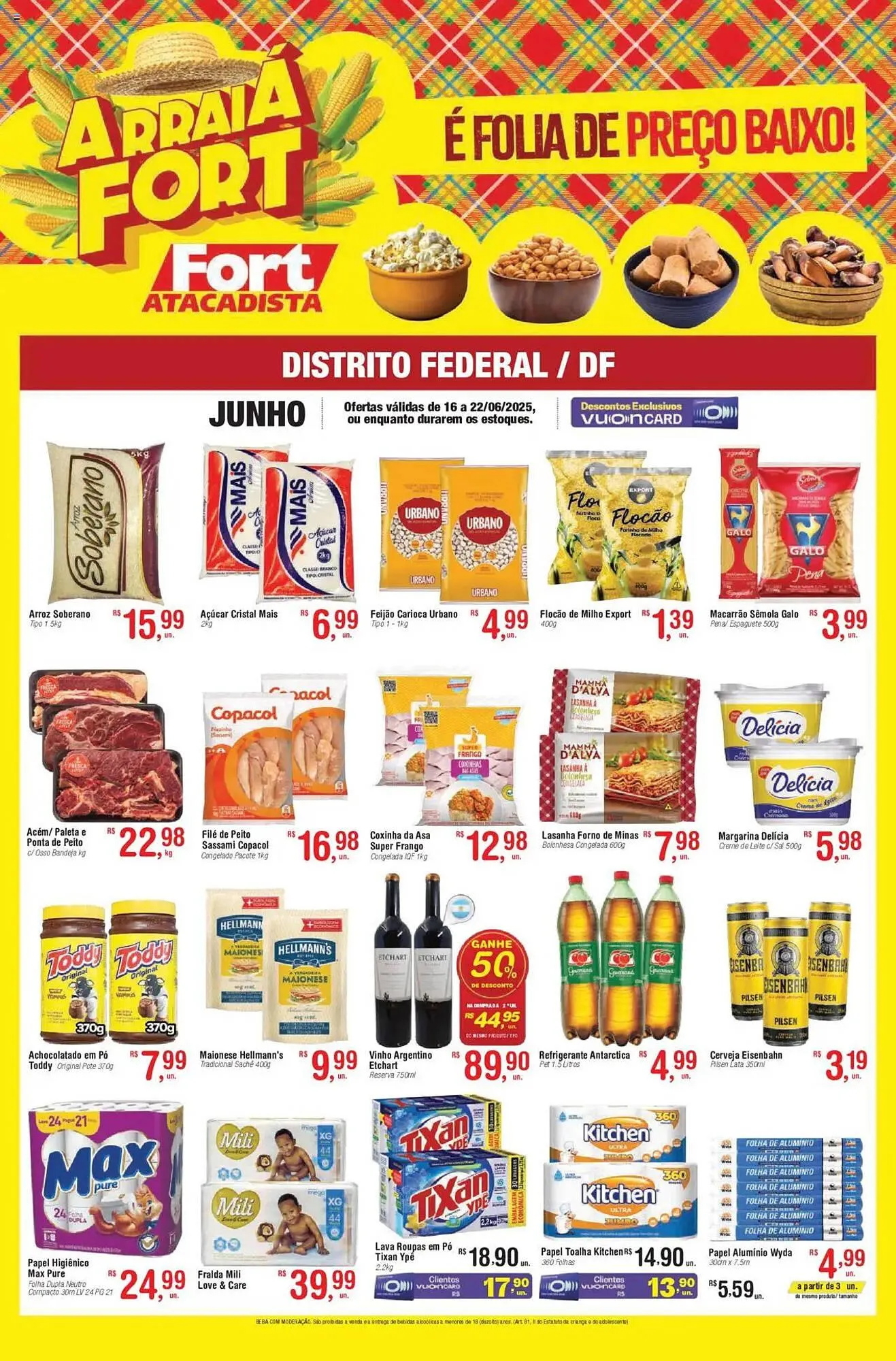 Encarte de Catálogo Fort Atacadista 16 de junho até 22 de junho 2025 - Pagina 1