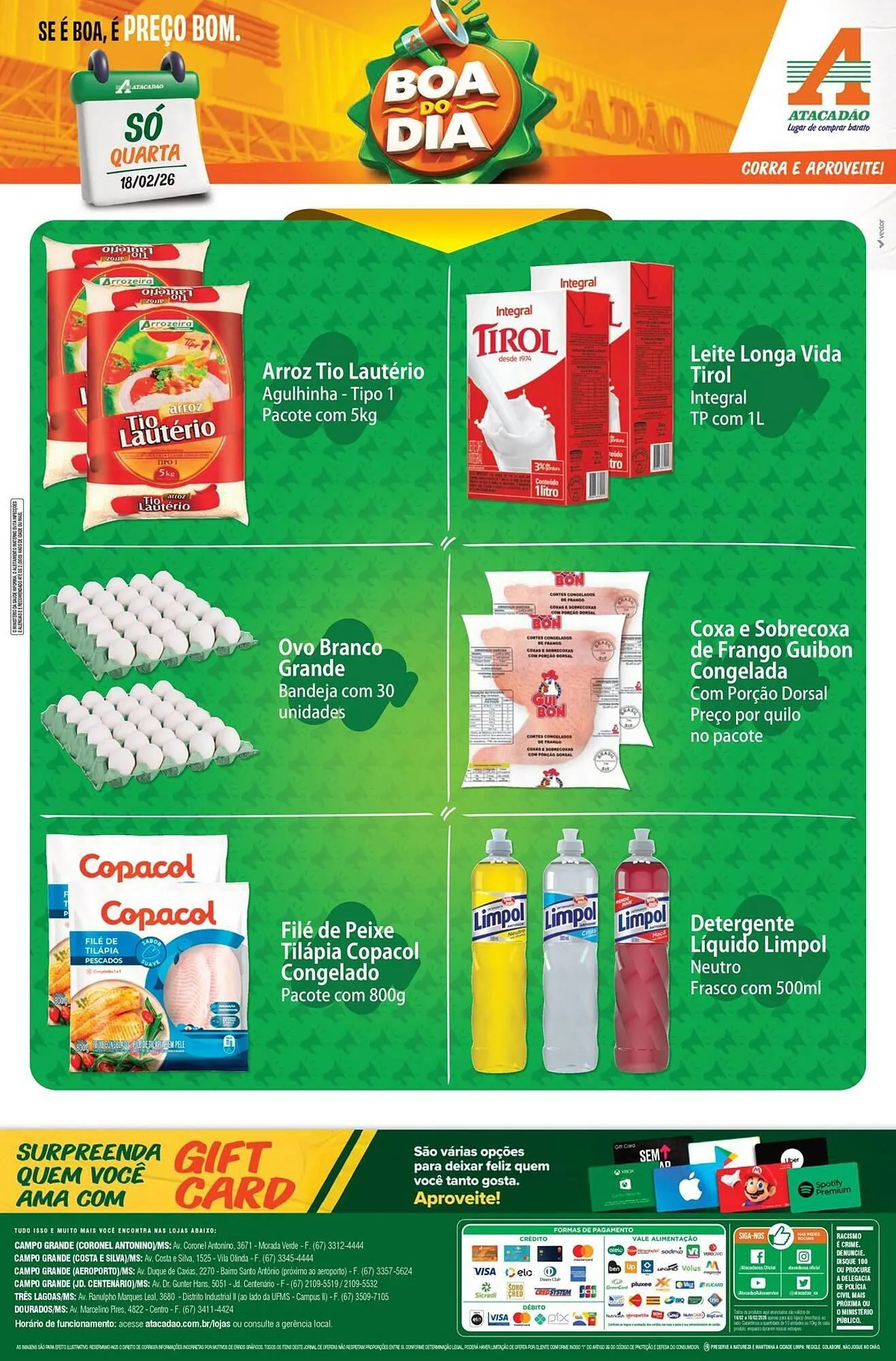 Encarte de Folheto Atacadão 16 de fevereiro até 18 de fevereiro 2026 - Pagina 3