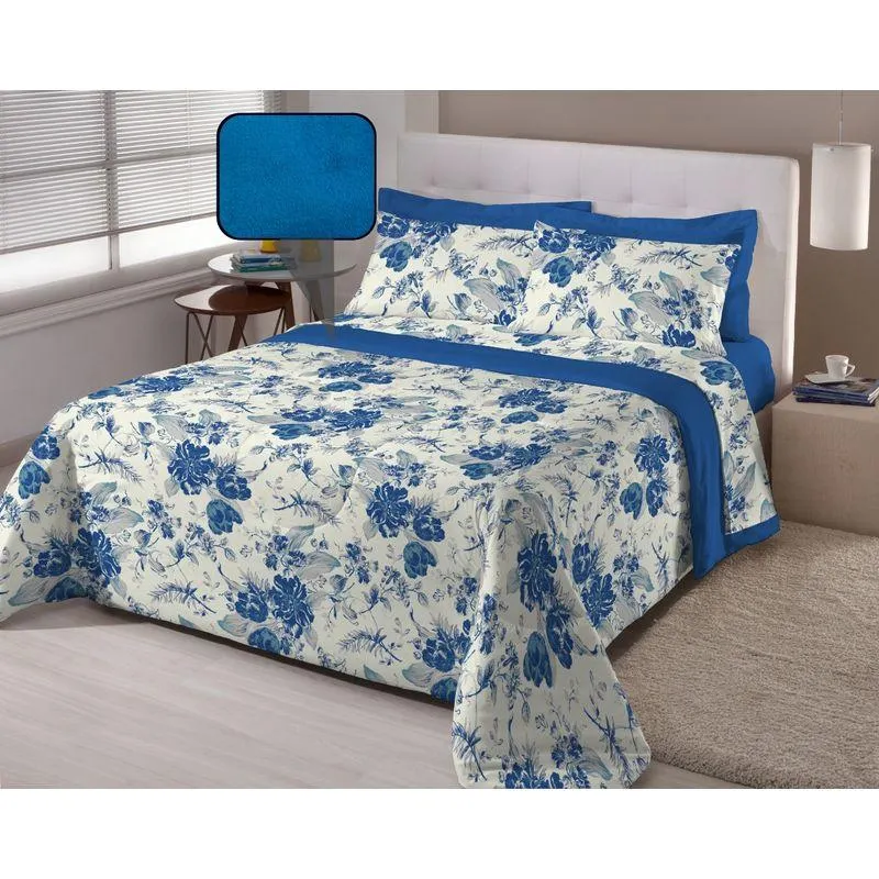 Coberdrom Casal Estampas Sortidas 190x220cm AC2472 - Arte Cazza