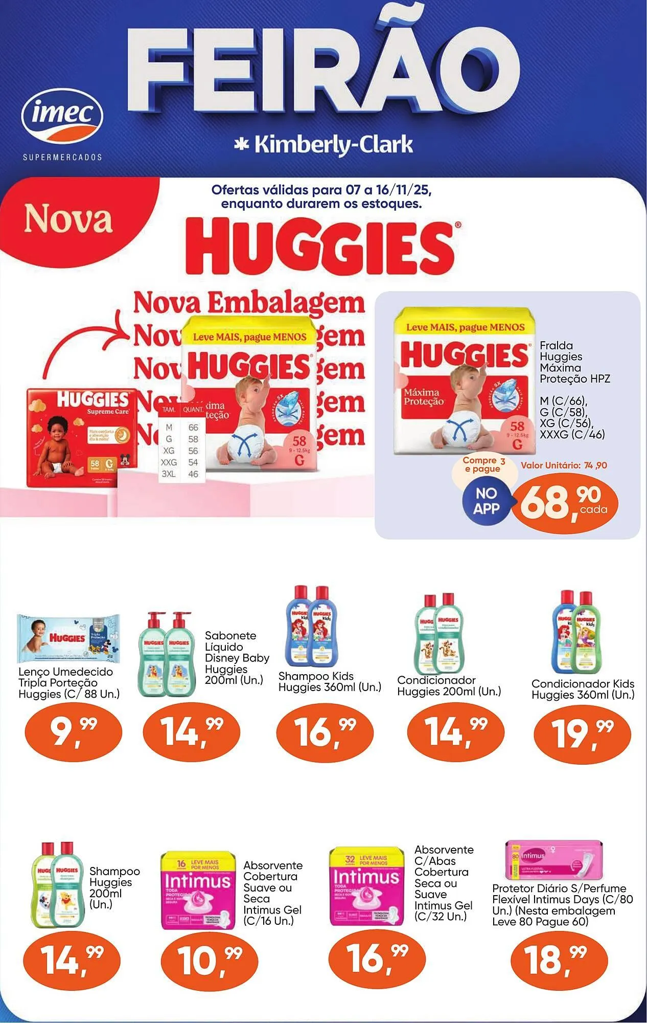 Encarte de Catálogo Imec Supermercados 7 de novembro até 16 de novembro 2025 - Pagina 1