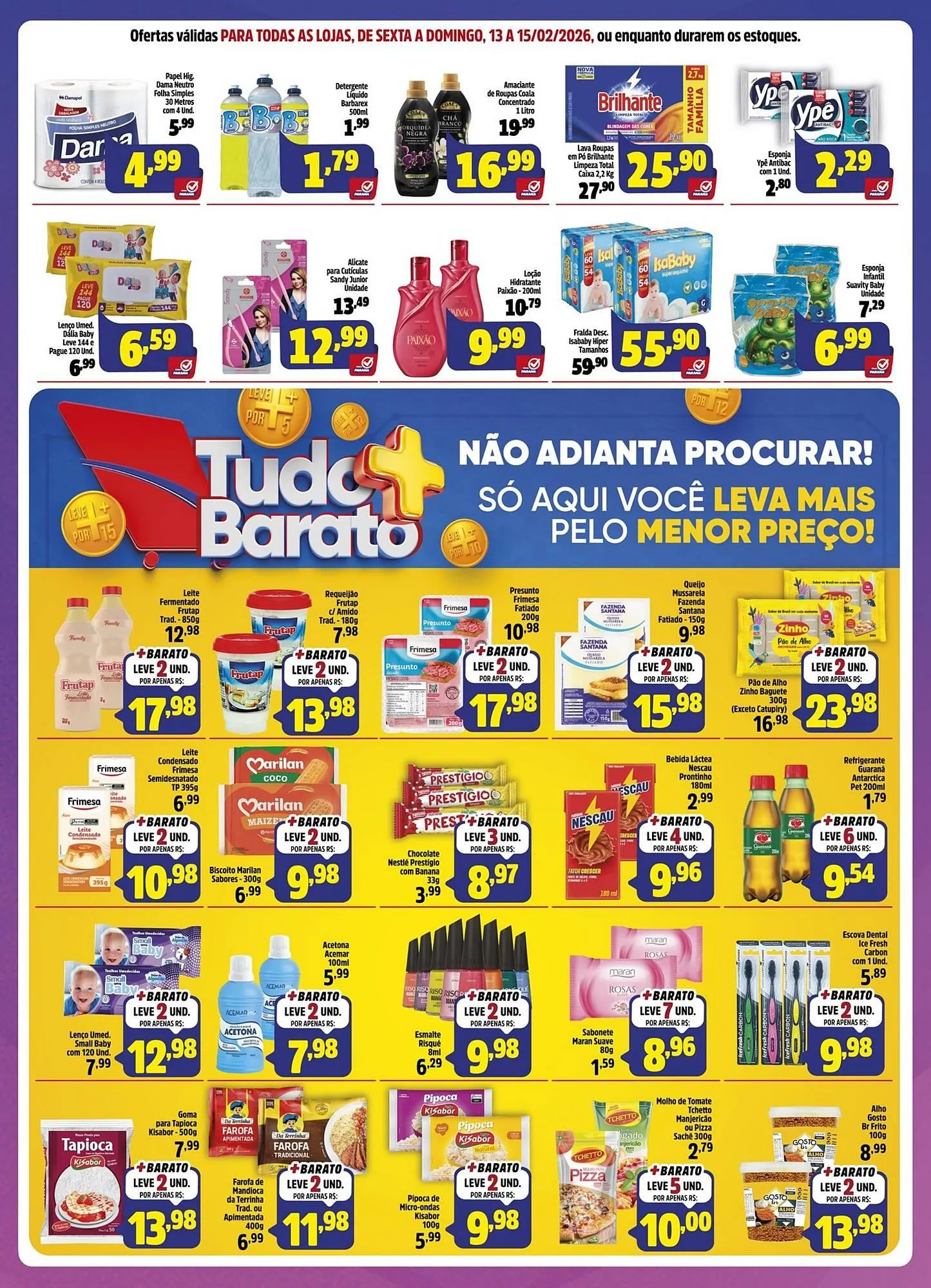 Encarte de Folheto Supermercado Paraná 12 de fevereiro até 15 de fevereiro 2026 - Pagina 4