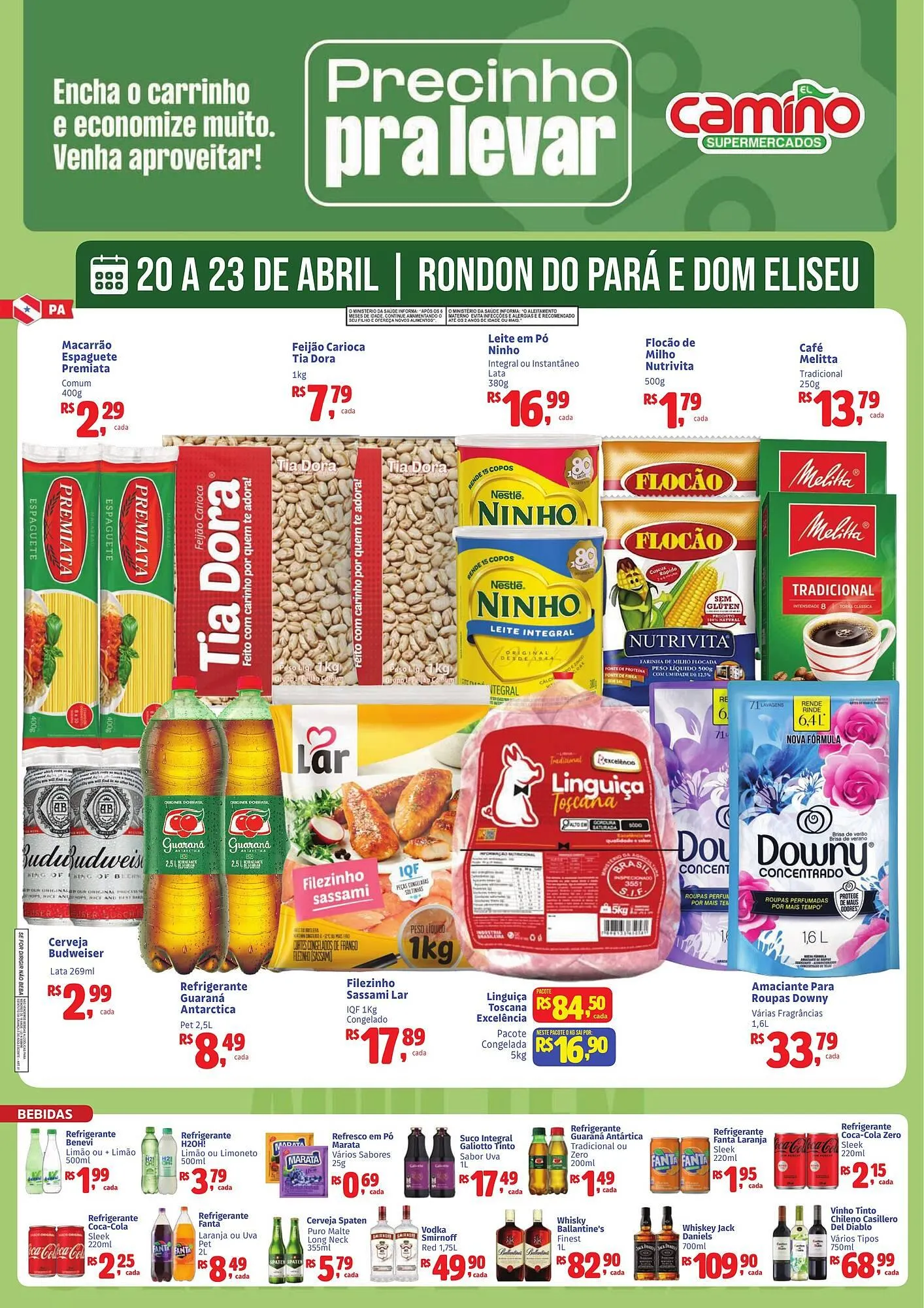 Encarte de Catálogo Camiño supermercados 20 de abril até 23 de abril 2026 - Pagina 1