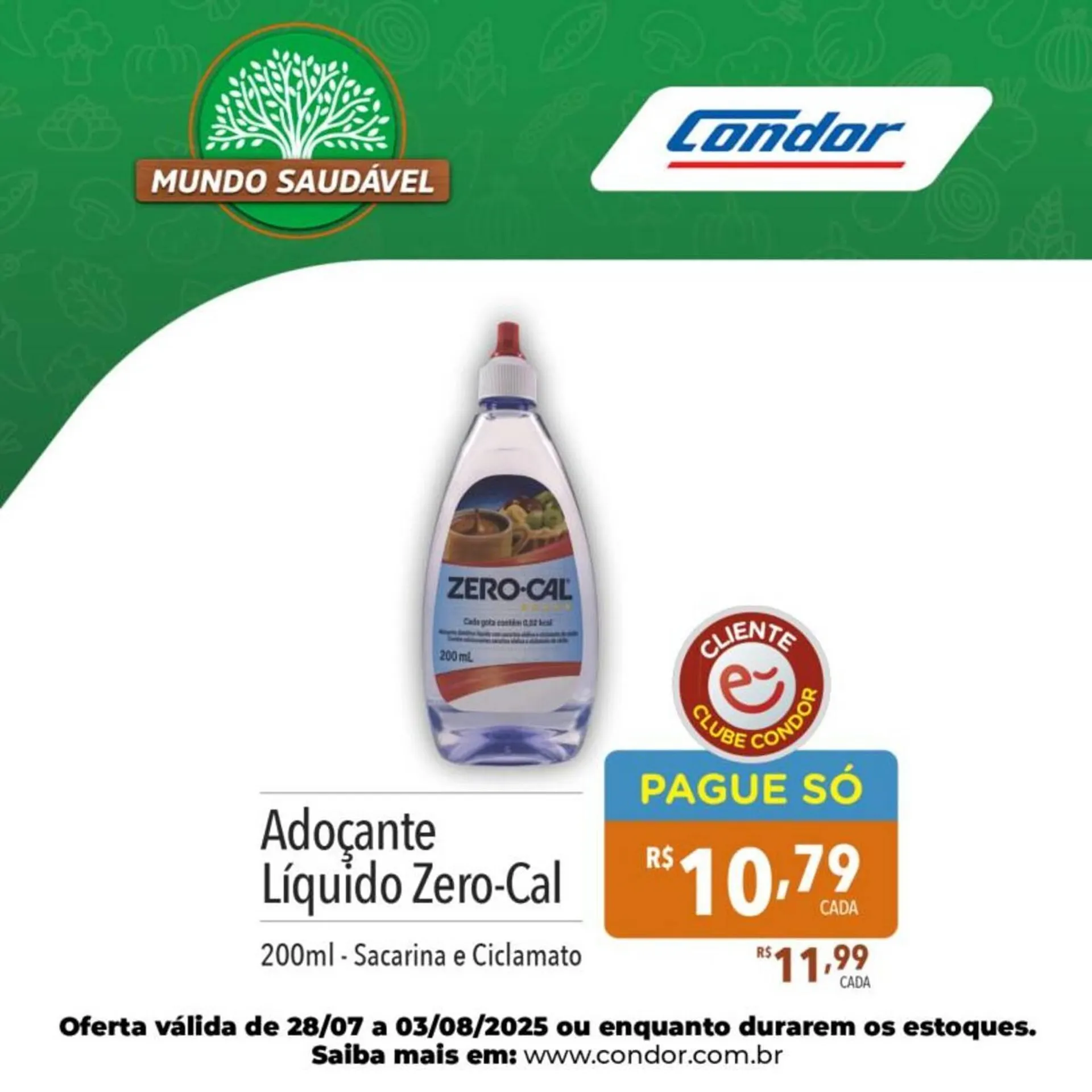 Encarte de Catálogo Supermercados Condor 29 de julho até 3 de agosto 2025 - Pagina 1