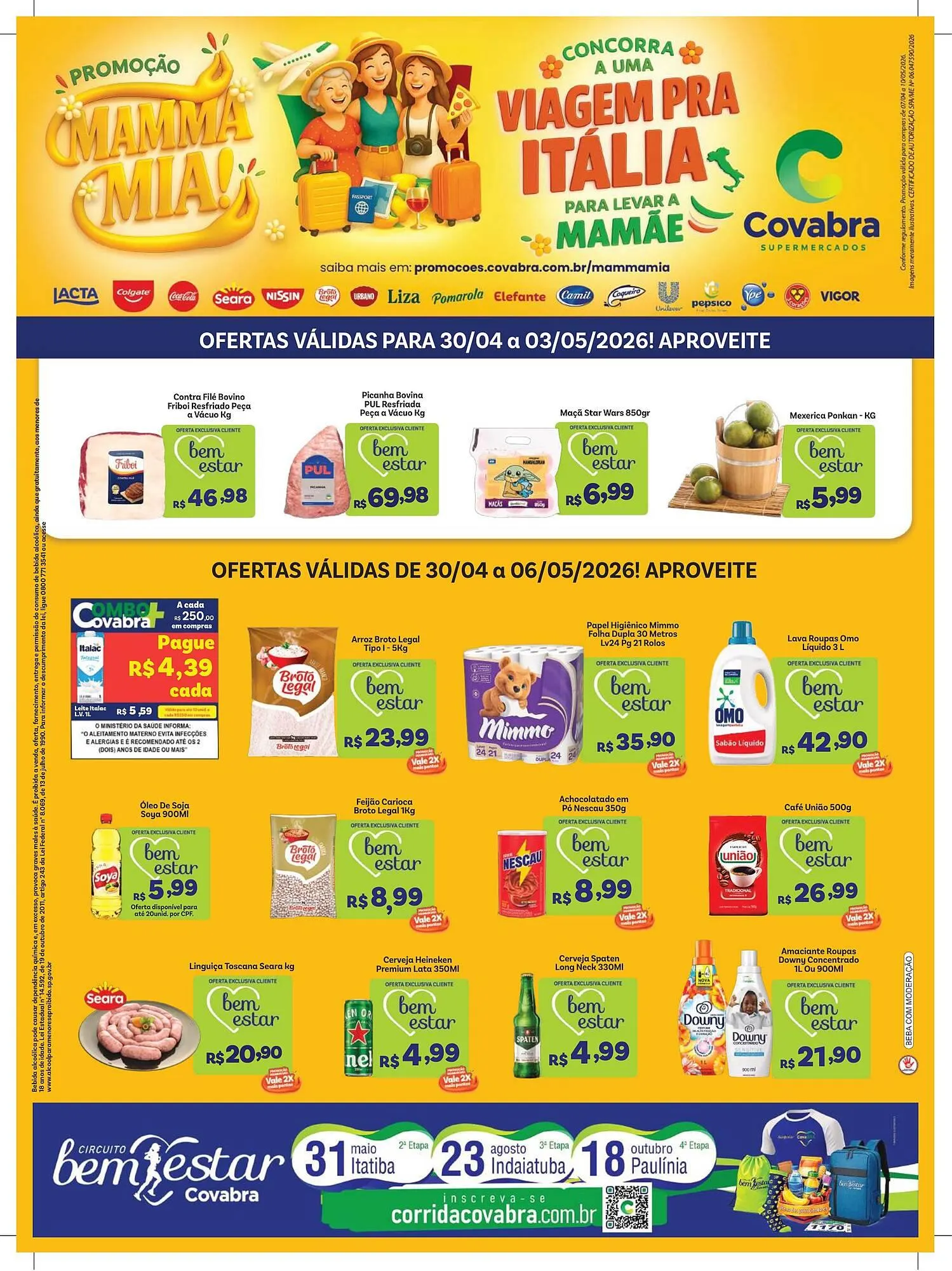 Encarte de Catálogo Covabra Supermercados 30 de abril até 6 de maio 2026 - Pagina 1