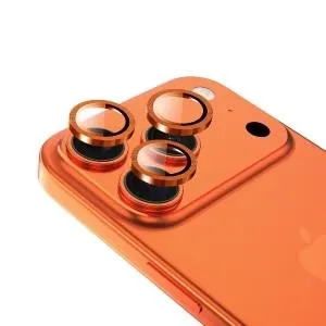 Película para câmera iPhone 17 Pro/ 17 Pro Max, Originais iPlace, Laranja