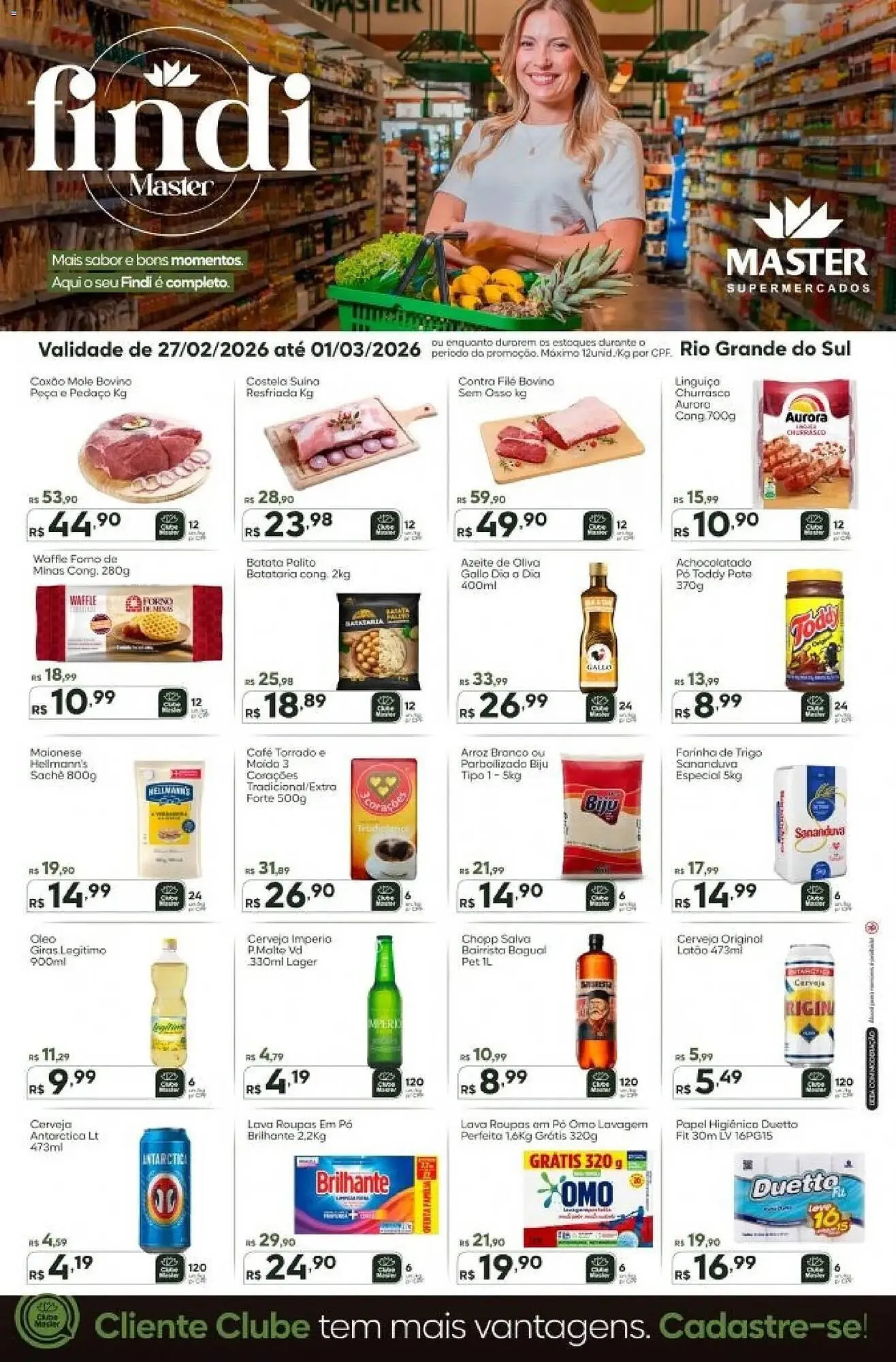 Encarte de Folheto Master Supermercados 27 de fevereiro até 1 de março 2026 - Pagina 1
