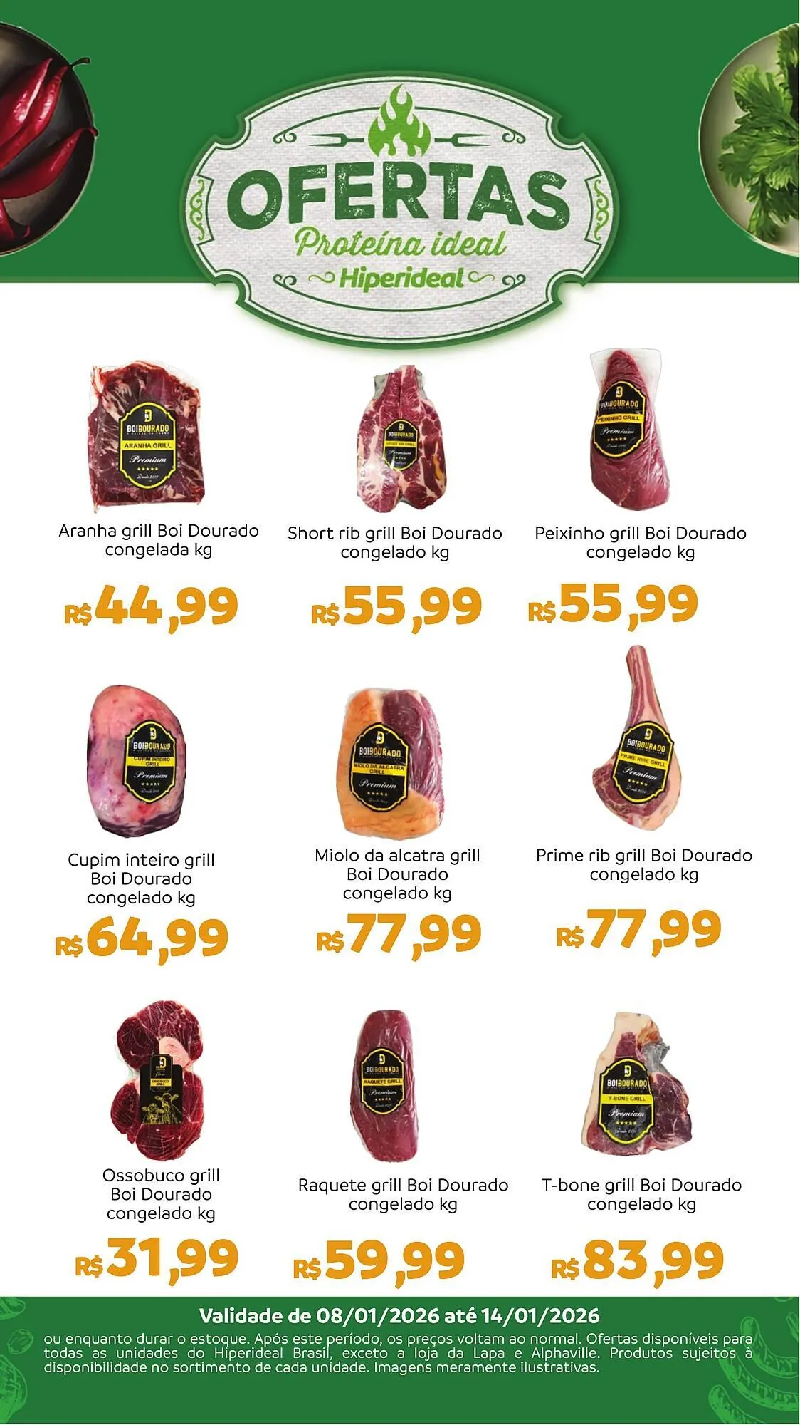 Encarte de Catálogo Hiperideal Supermercados 8 de janeiro até 14 de janeiro 2026 - Pagina 1